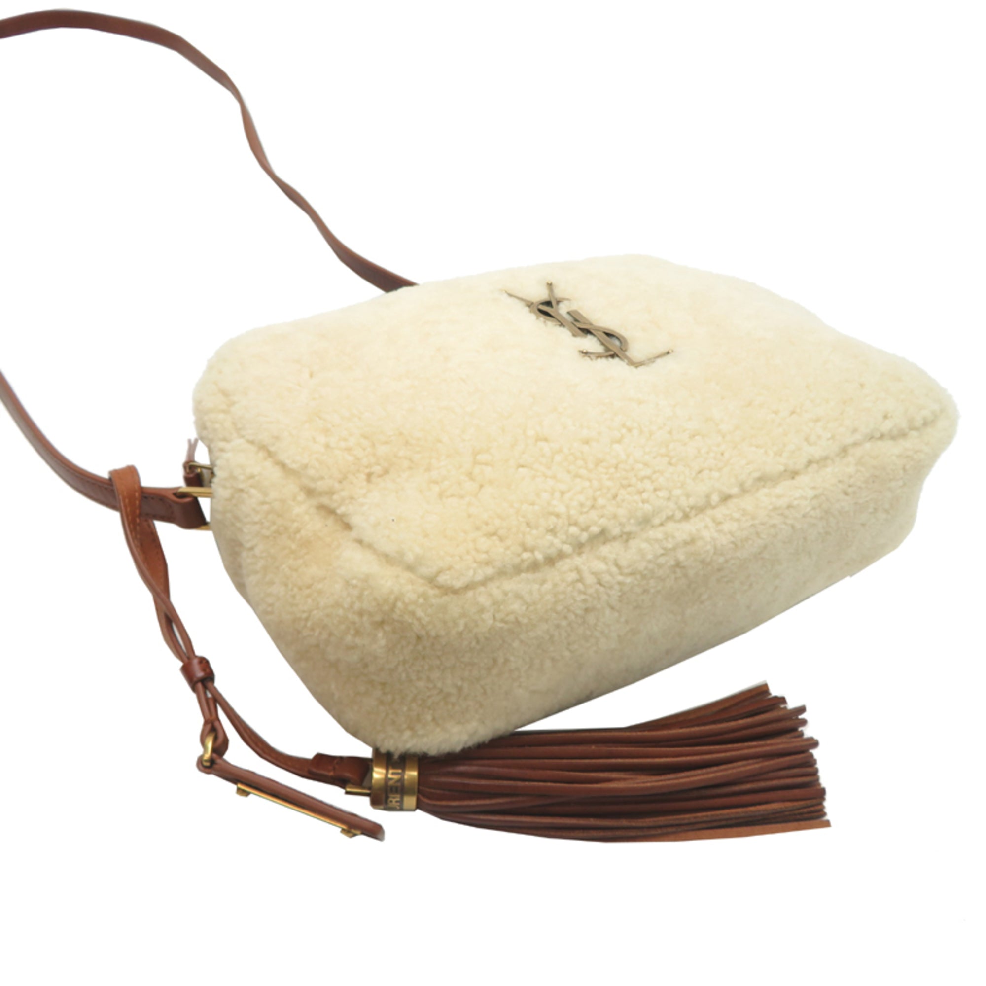 Yves Saint Laurent Beige Leather Shoulder Bag (Pre-Owned)