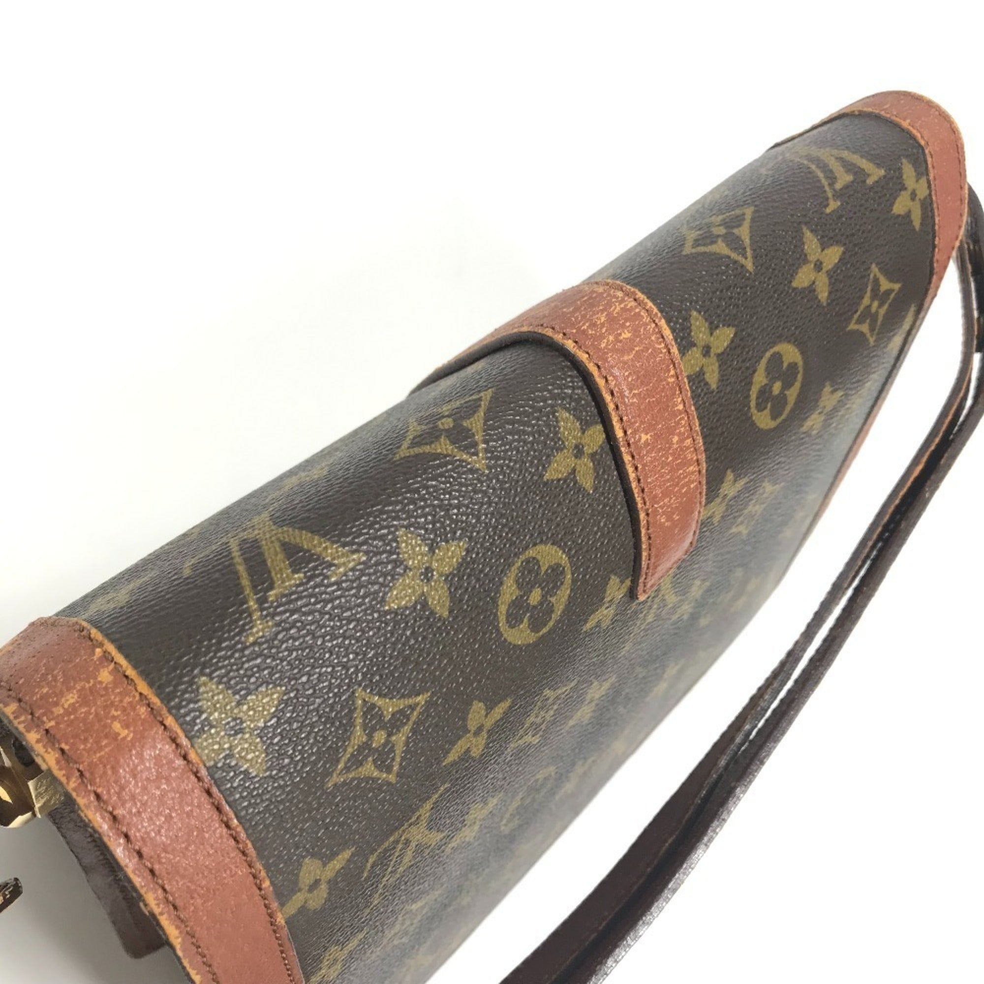 Louis Vuitton Brown Monogram Canvas Pochette Shoulder Bag (Pre-Owned)