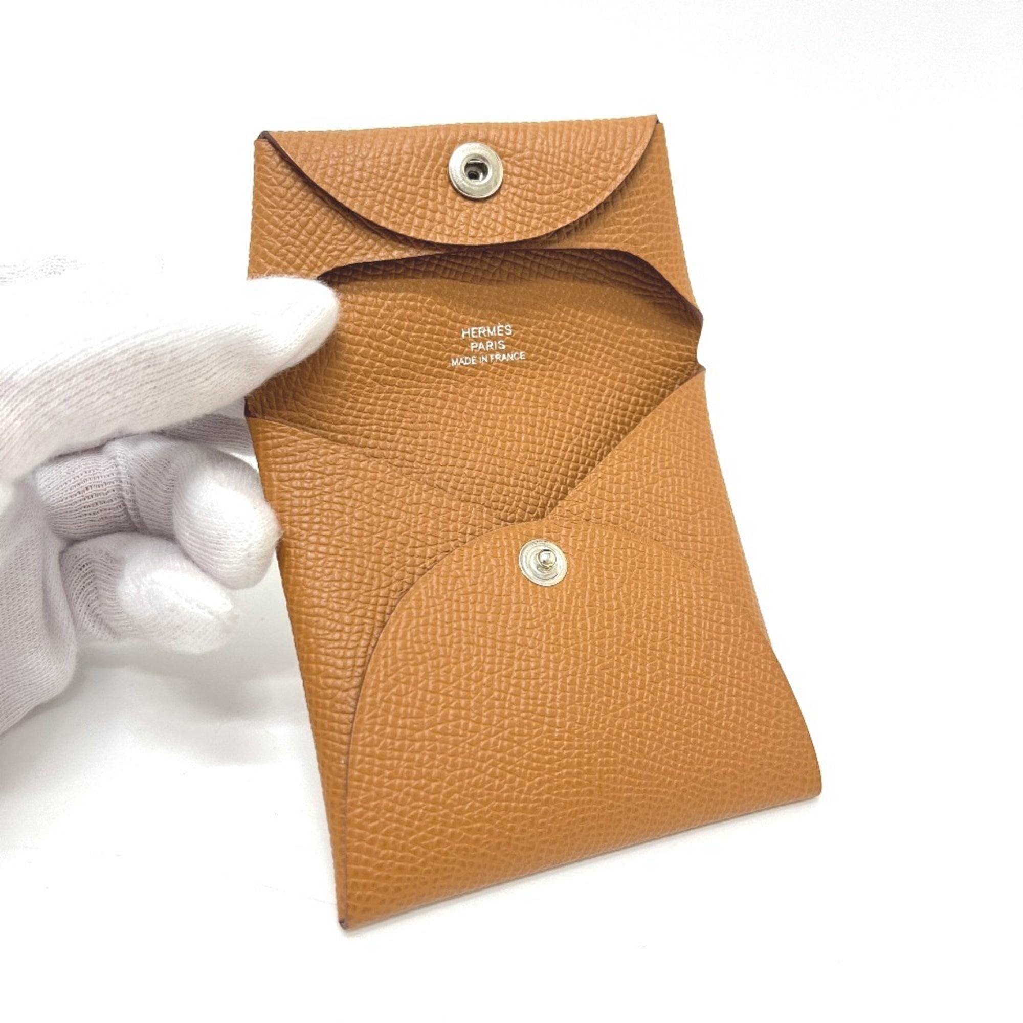 Hermes Epsom Leather Coin Purse/Coin Case (Pre-Owned)