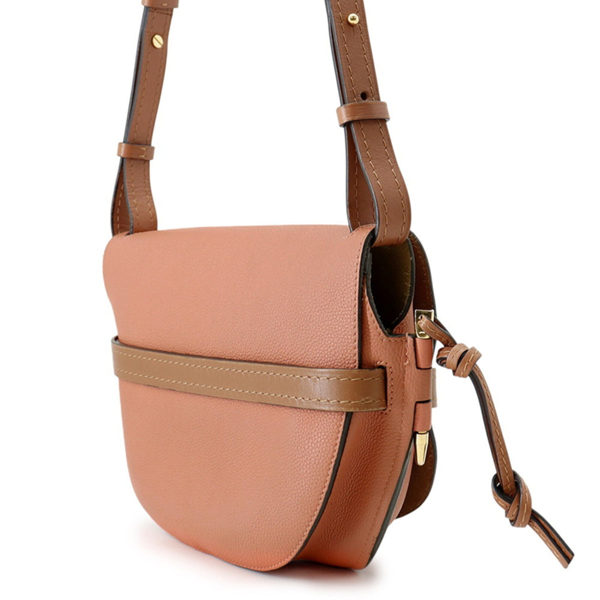 Loewe Brown Pink Leather Shoulder Bag (Pre-Owned)