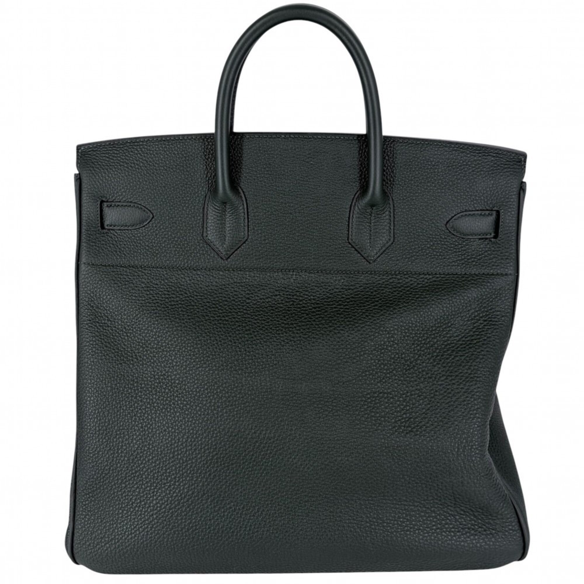 Hermes Dark Green Leather Handbag (Pre-Owned)