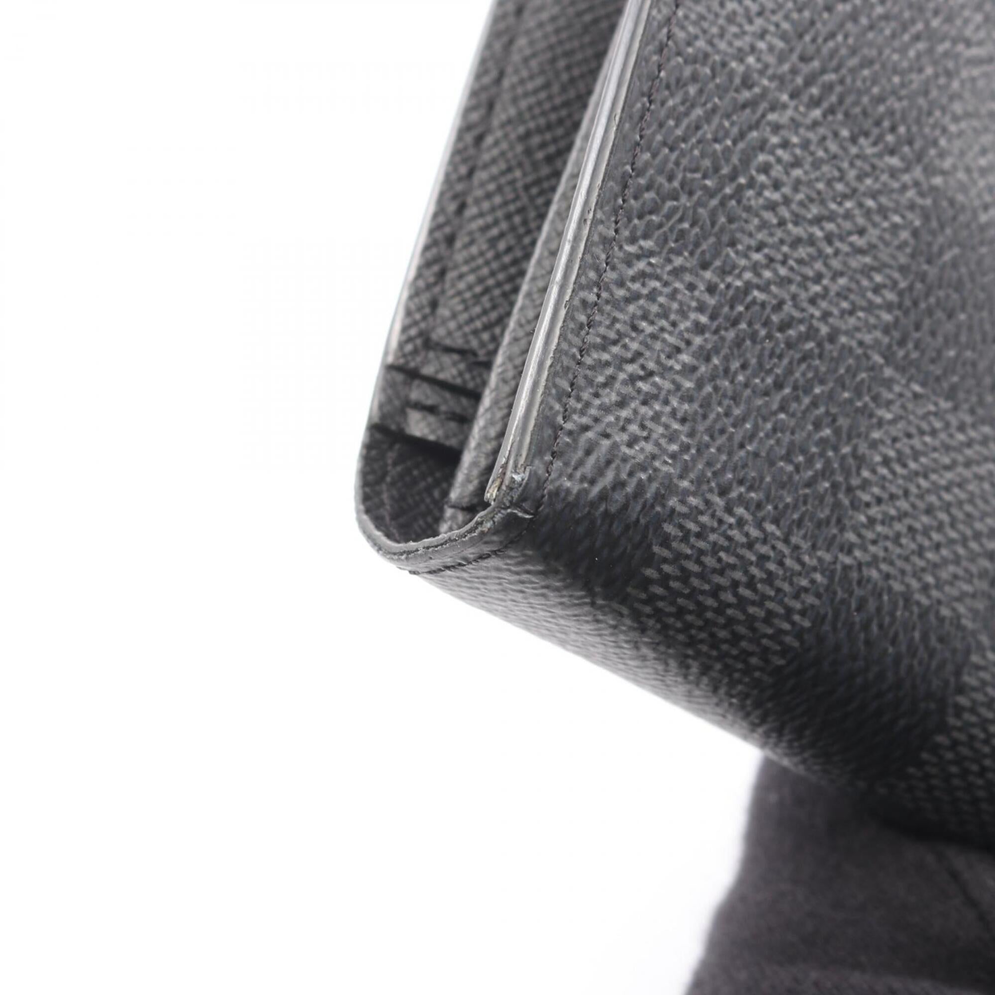 Louis Vuitton Black Damier Graphite Coated Canvas Long Wallet (Bi-Fold) (Pre-Owned)