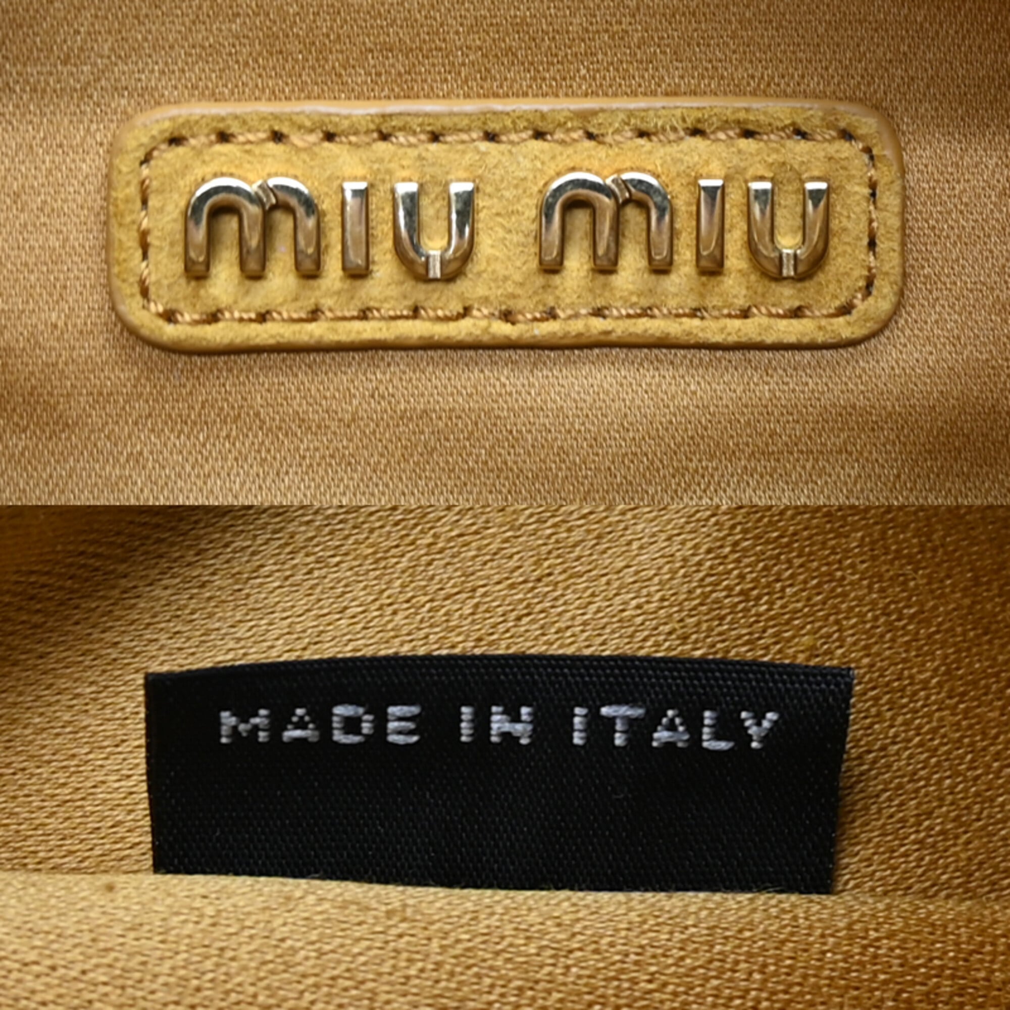 Miu Miu Yellow Suede Handbag (Pre-Owned)