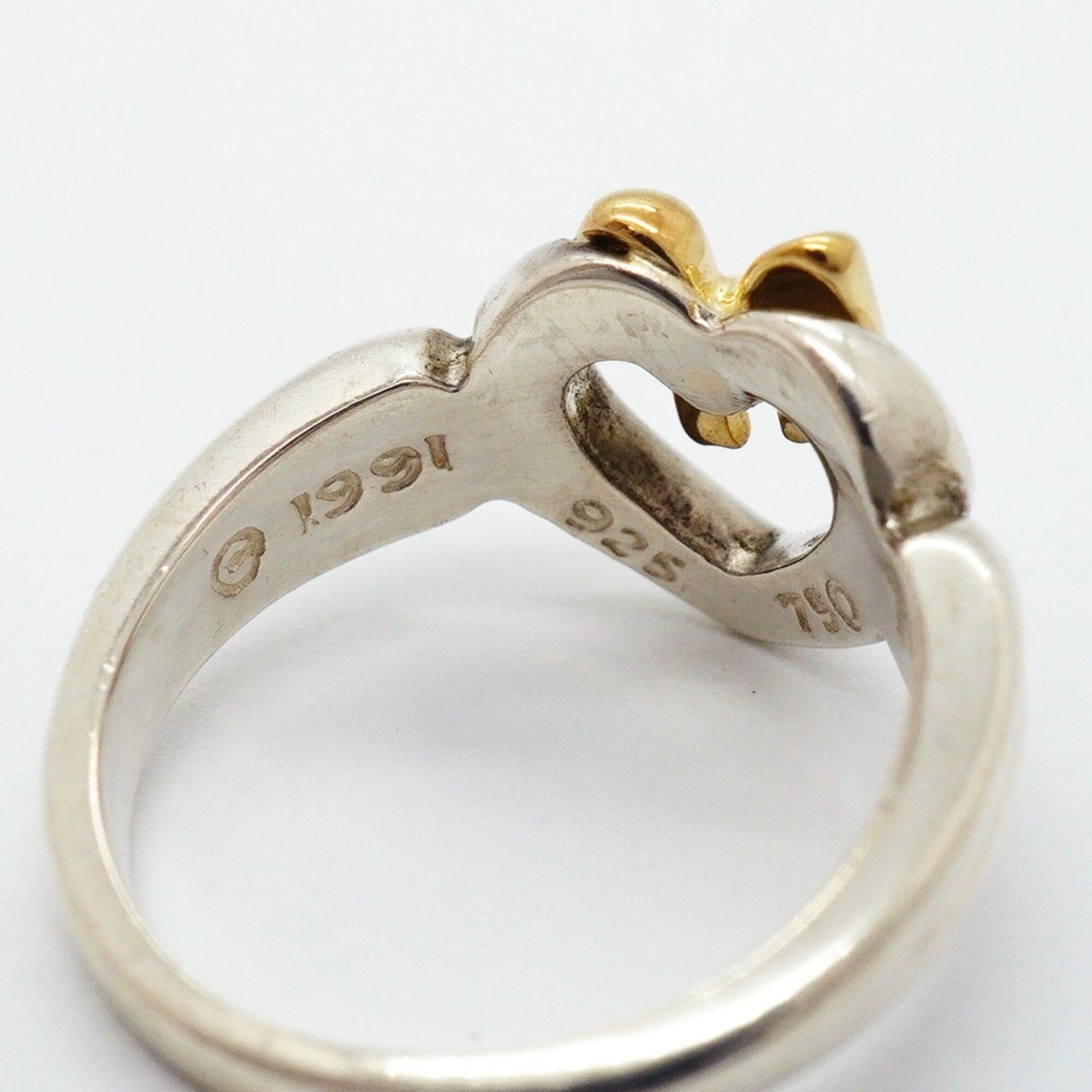 Tiffany Yellow Gold (18K) Silver 925 Band Ring (Pre-Owned)