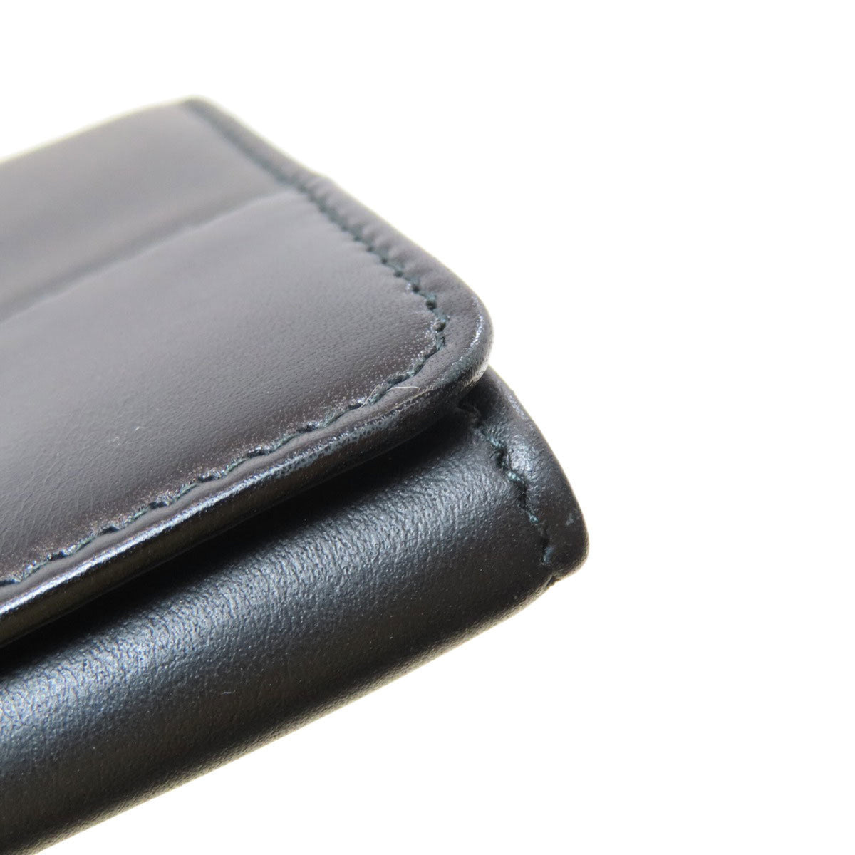 Bvlgari Bvlgari Bvlgari Black Leather Long Wallet (Bi-Fold) (Pre-Owned)