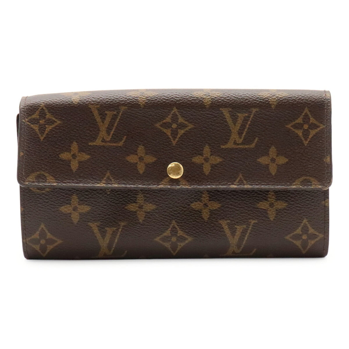 Louis Vuitton Brown Monogram Monogram Long Wallet (Bi-Fold) (Pre-Owned)