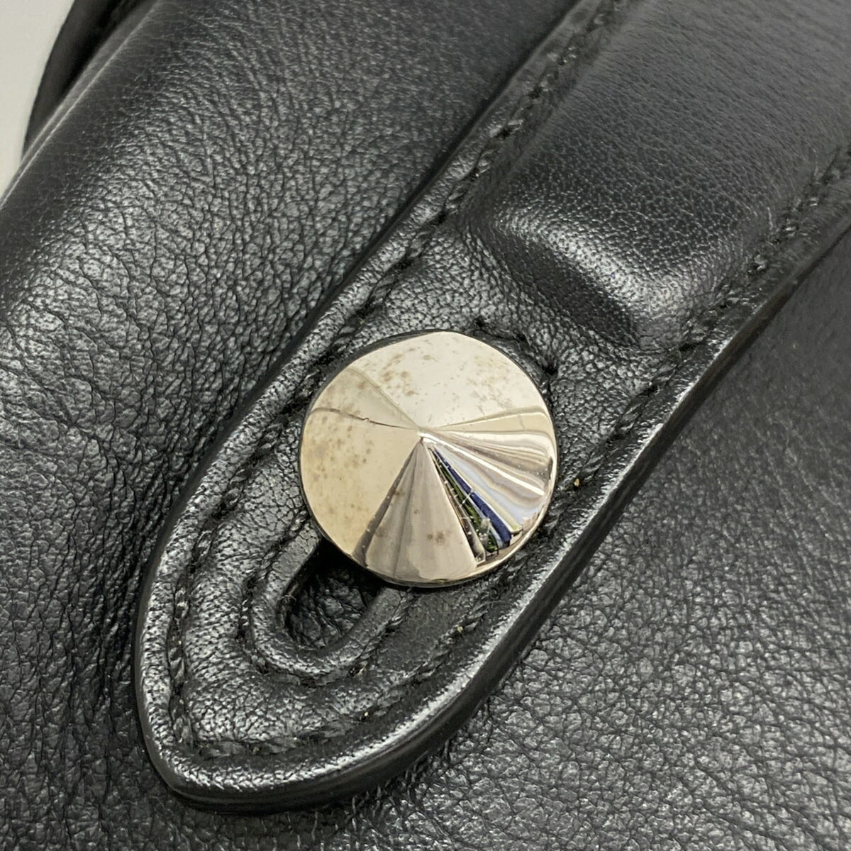 Fendi Black Leather Backpack (Pre-Owned)
