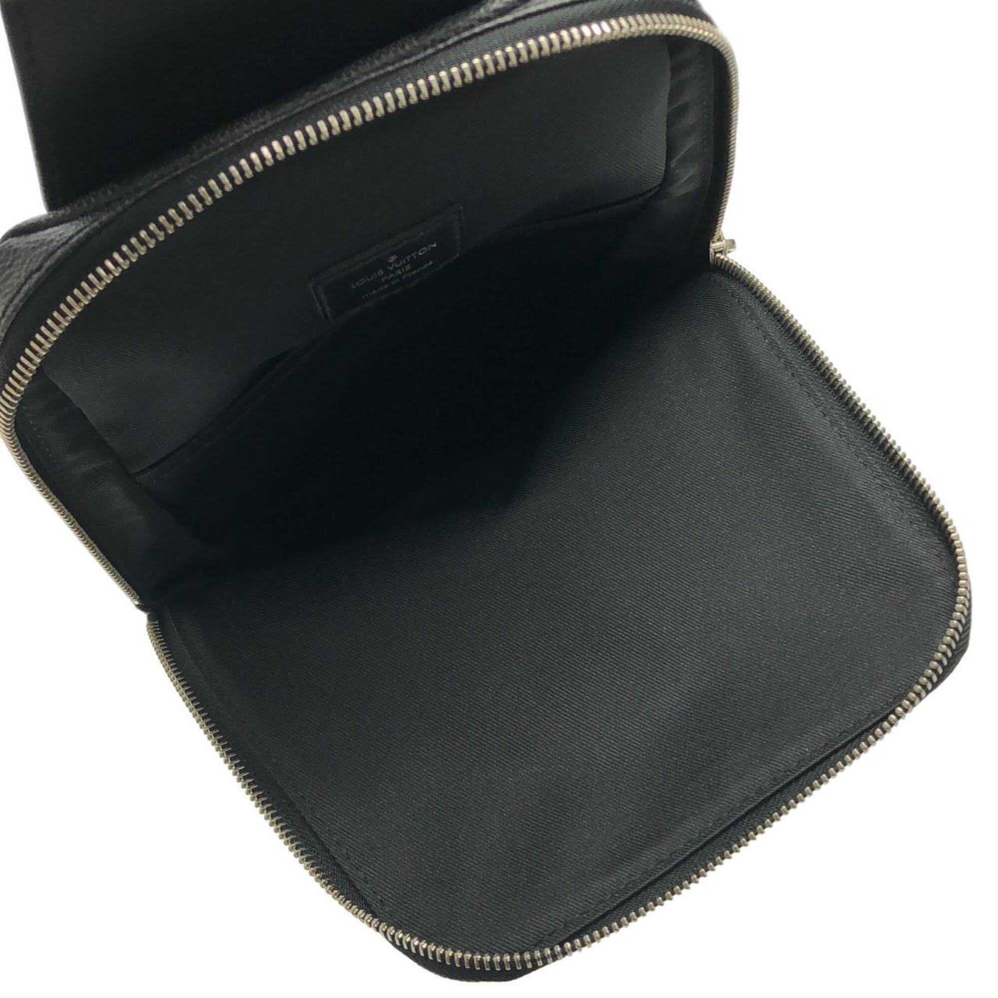 Louis Vuitton Dark Gray Graphite Coated Canvas Shoulder Bag (Pre-Owned)