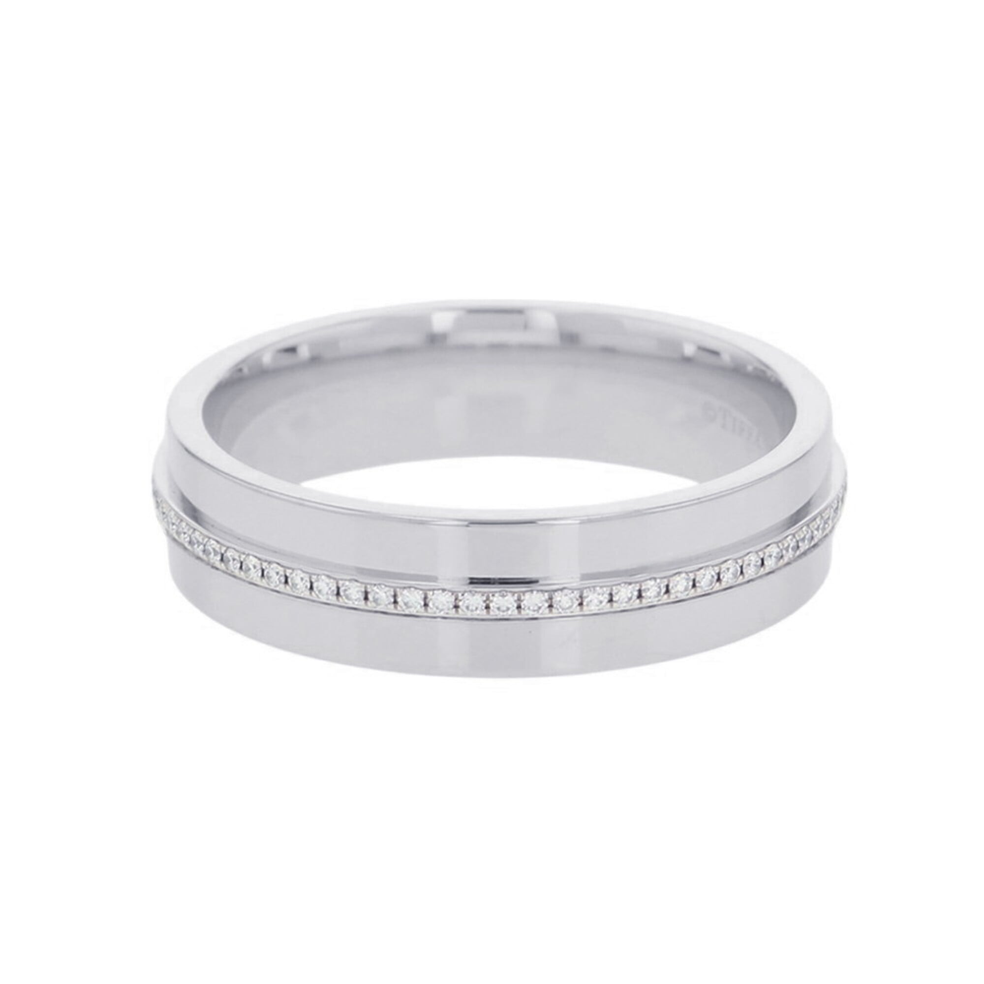 Tiffany White Gold (18K) Band Ring (Pre-Owned)