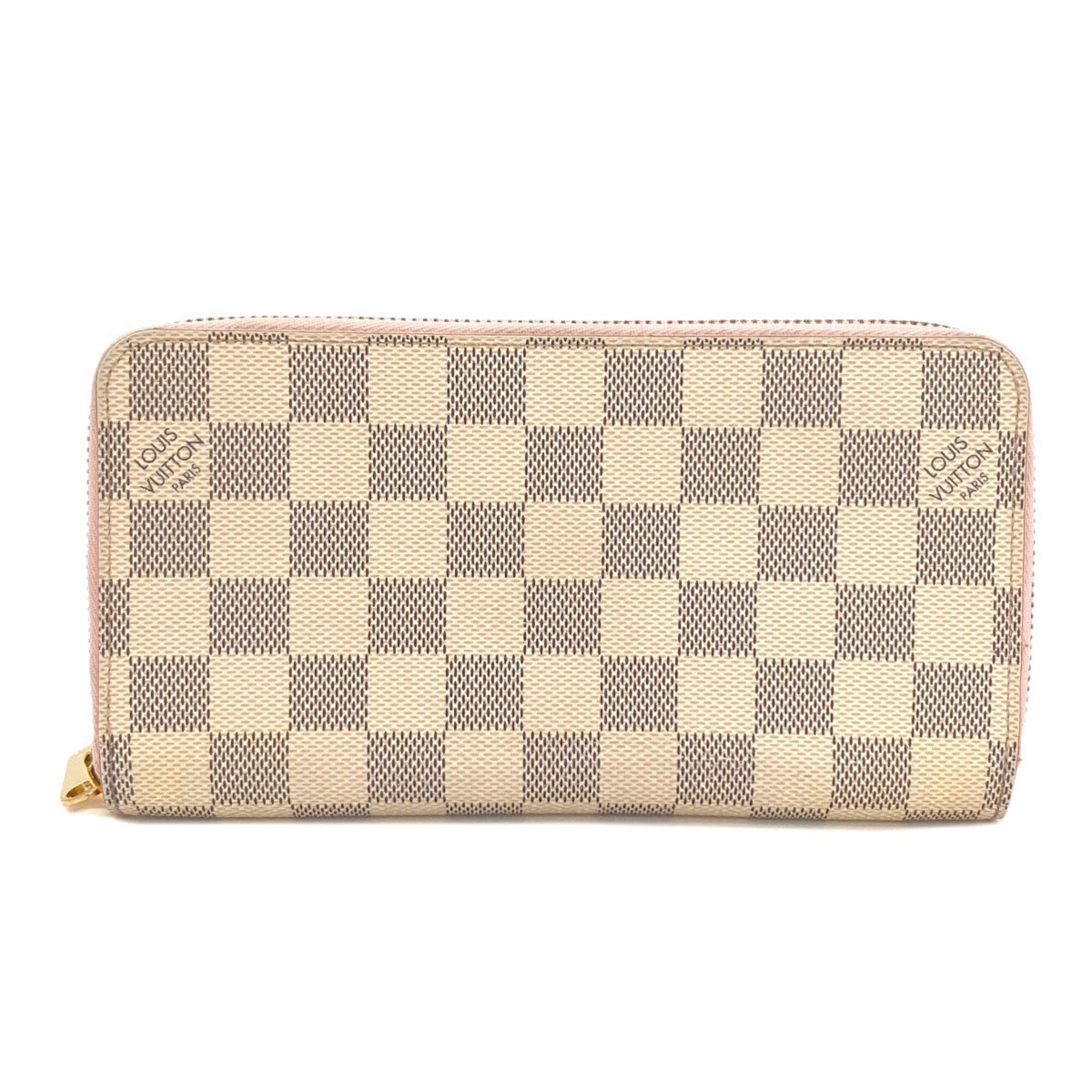 Louis Vuitton Damier Azur Rose Ballerine Damier Canvas Long Wallet (Bi-Fold) (Pre-Owned)
