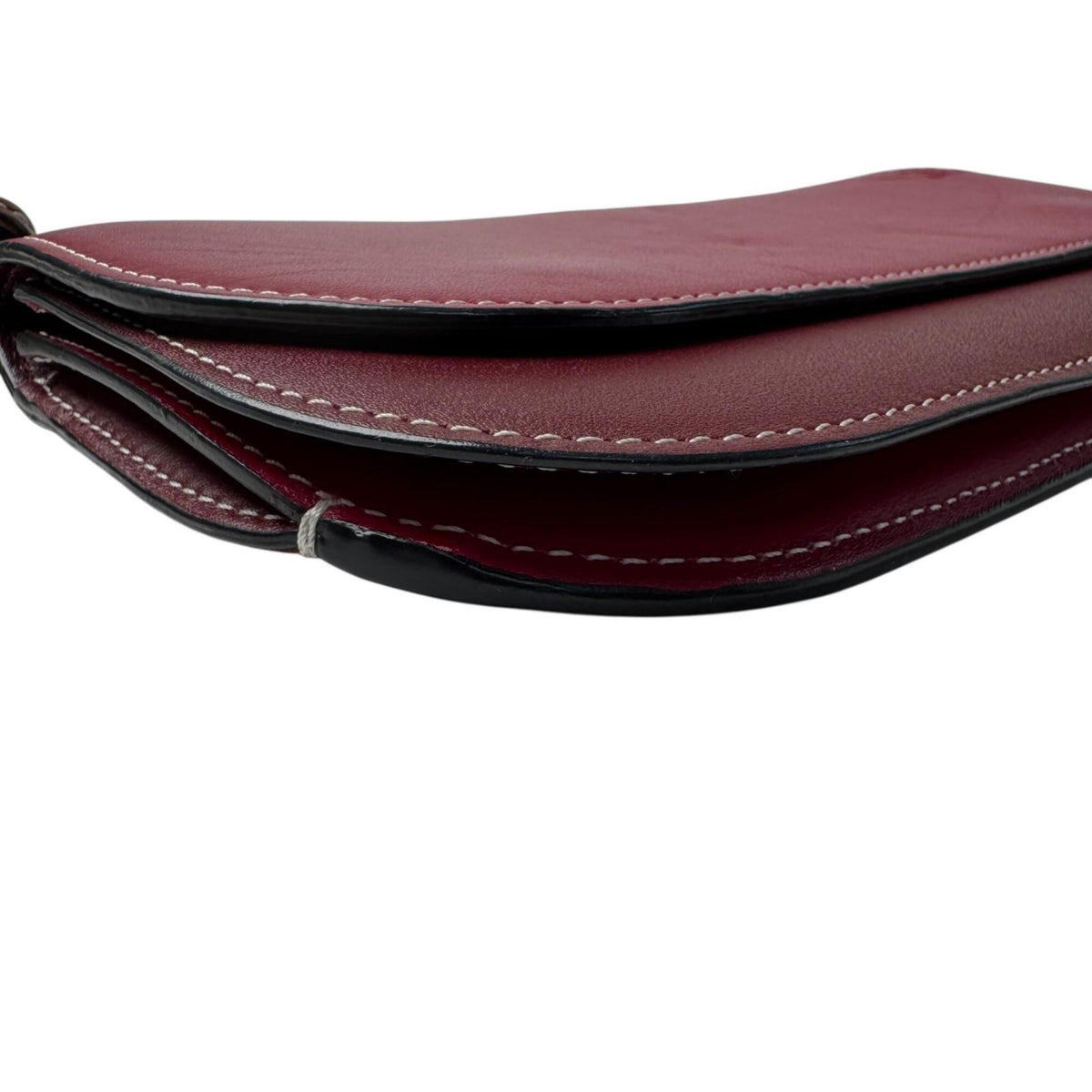 Loewe Bordeaux Leather Pochette Shoulder Bag (Pre-Owned)