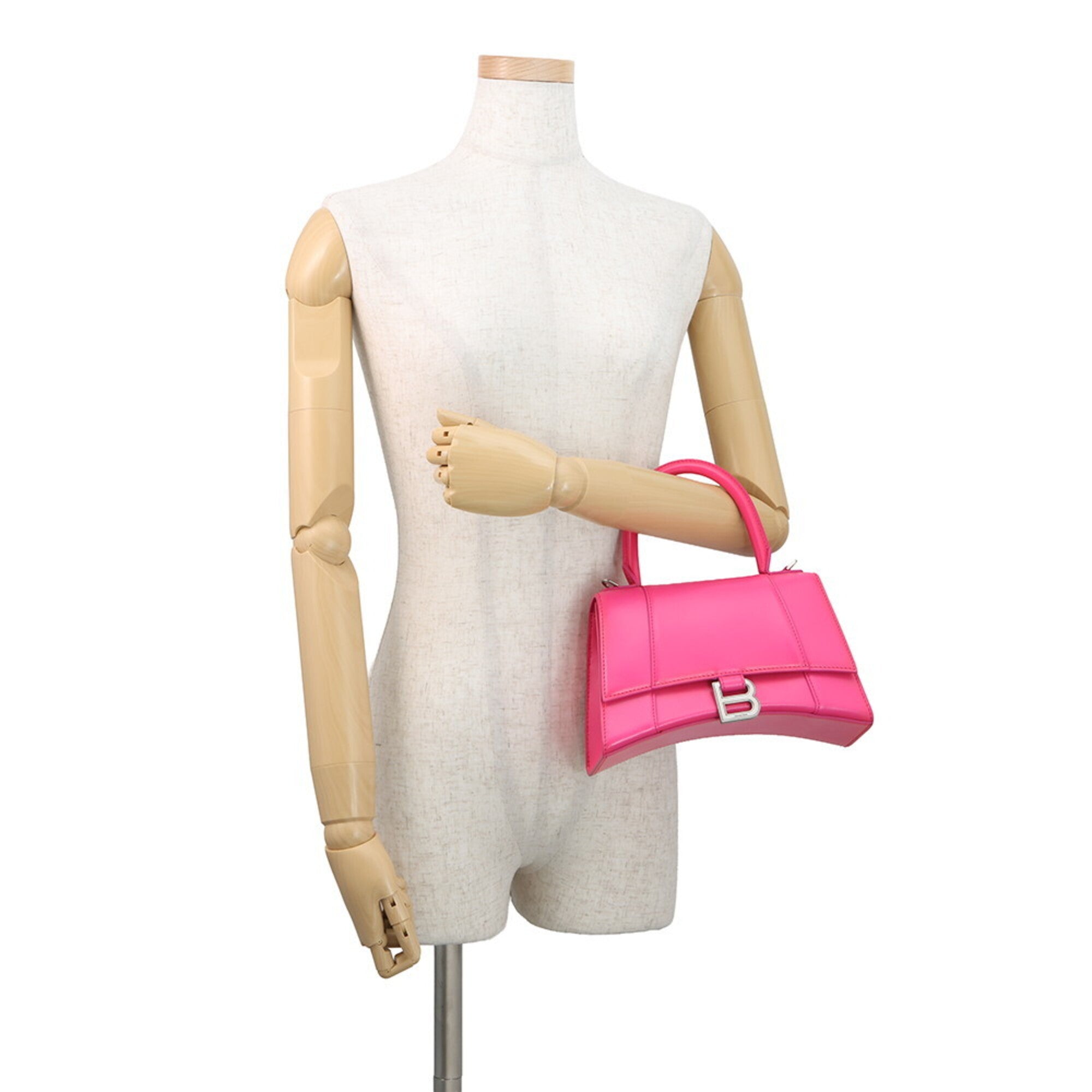 Balenciaga Pink Leather Handbag Shoulder Bag (Pre-Owned)