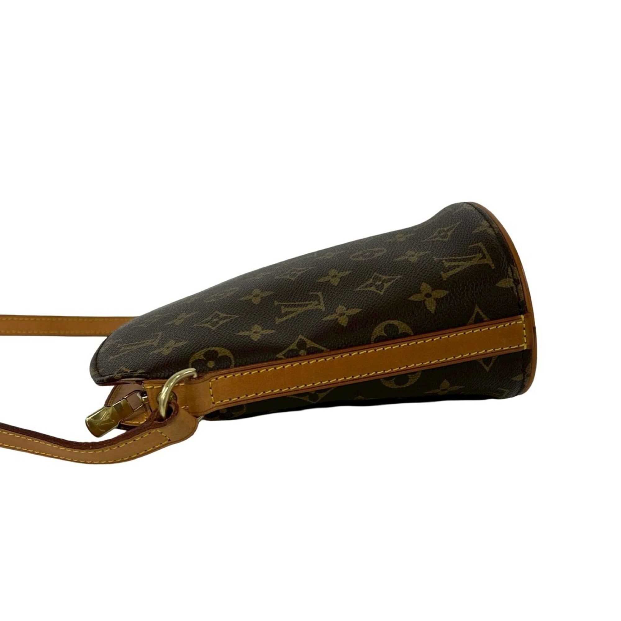 Louis Vuitton Brown Pvc Leather Pochette Shoulder Bag (Pre-Owned)