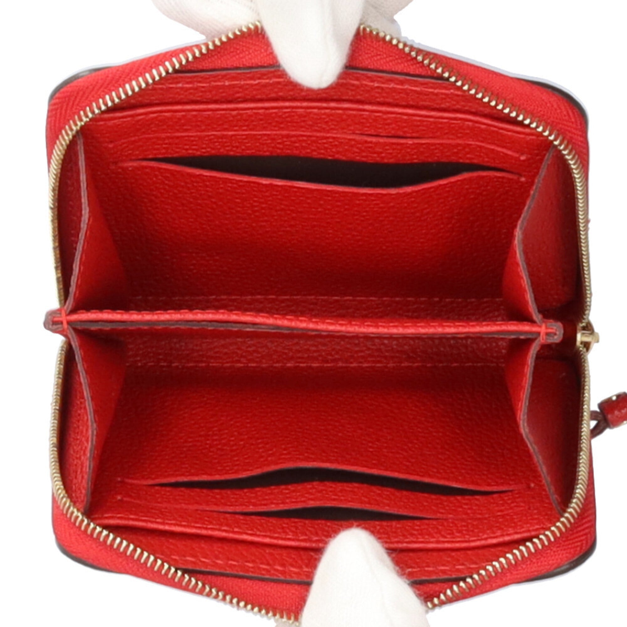 Louis Vuitton Monogram Empreinte Cerise Red Color Monogram Empreinte Coin Purse/Coin Case (Pre-Owned)