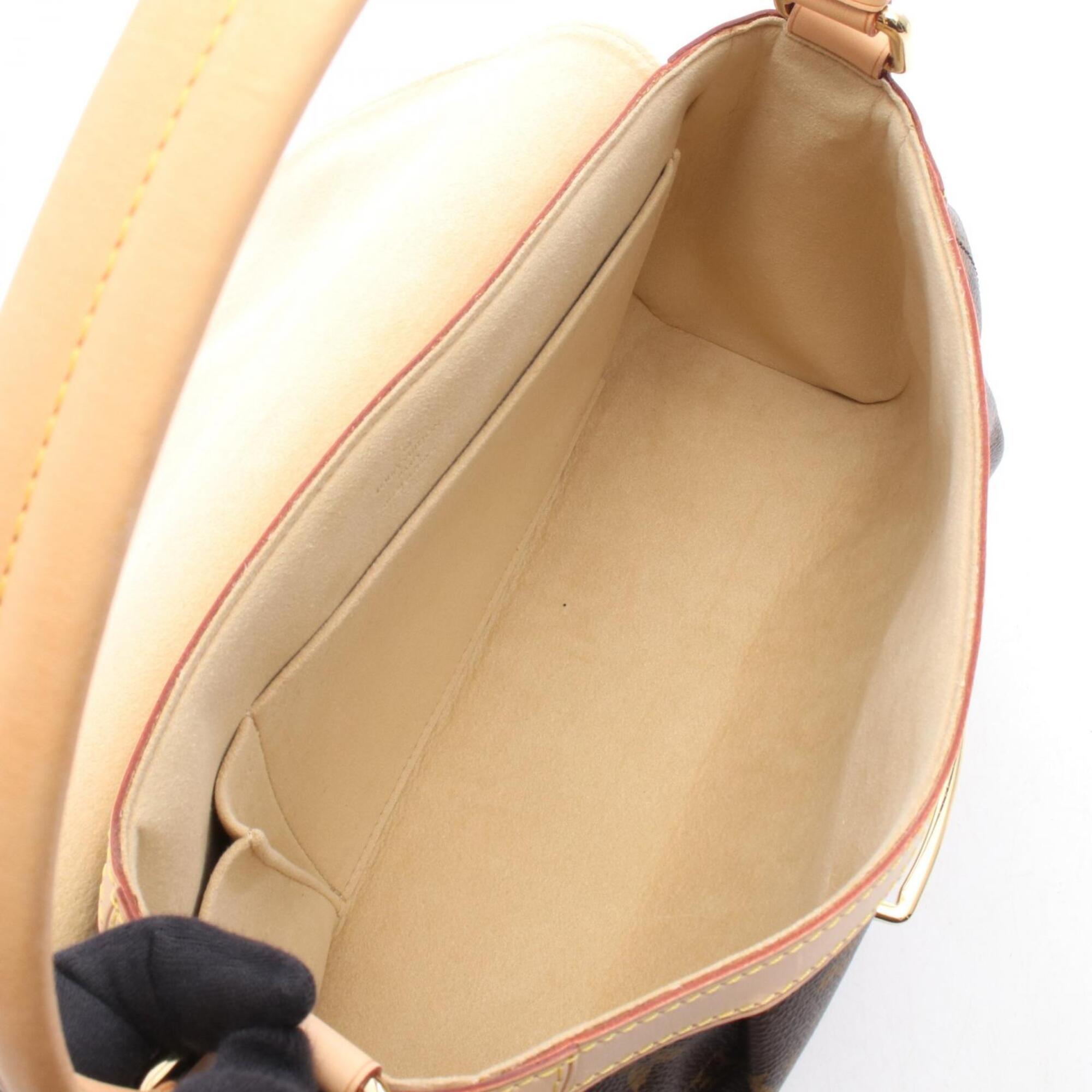 Louis Vuitton Brown Monogram Monogram Leather Handbag Shoulder Bag (Pre-Owned)