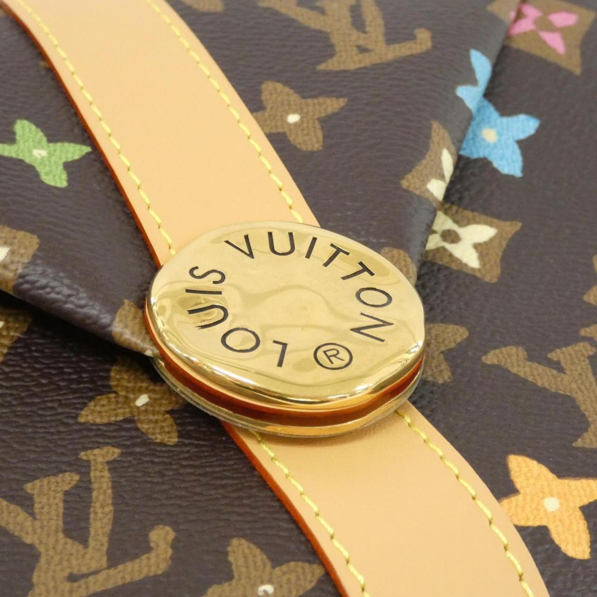 Louis Vuitton Brown Coated Canvas Shoulder Bag (Pre-Owned)