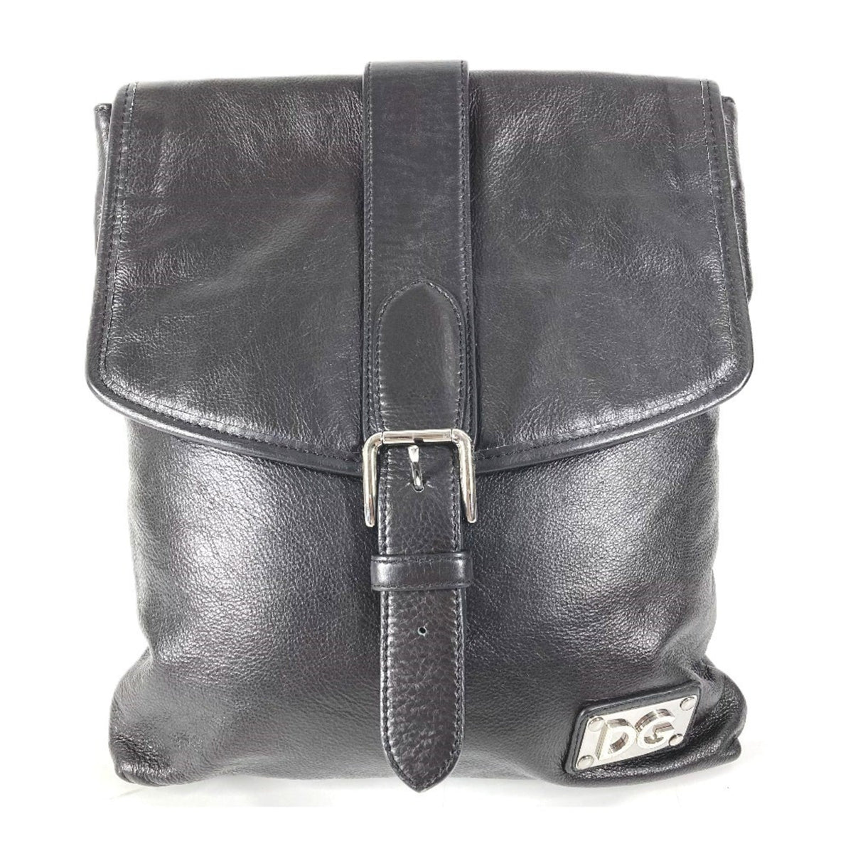Dolce & Gabbana Black Leather Shoulder Bag (Pre-Owned)