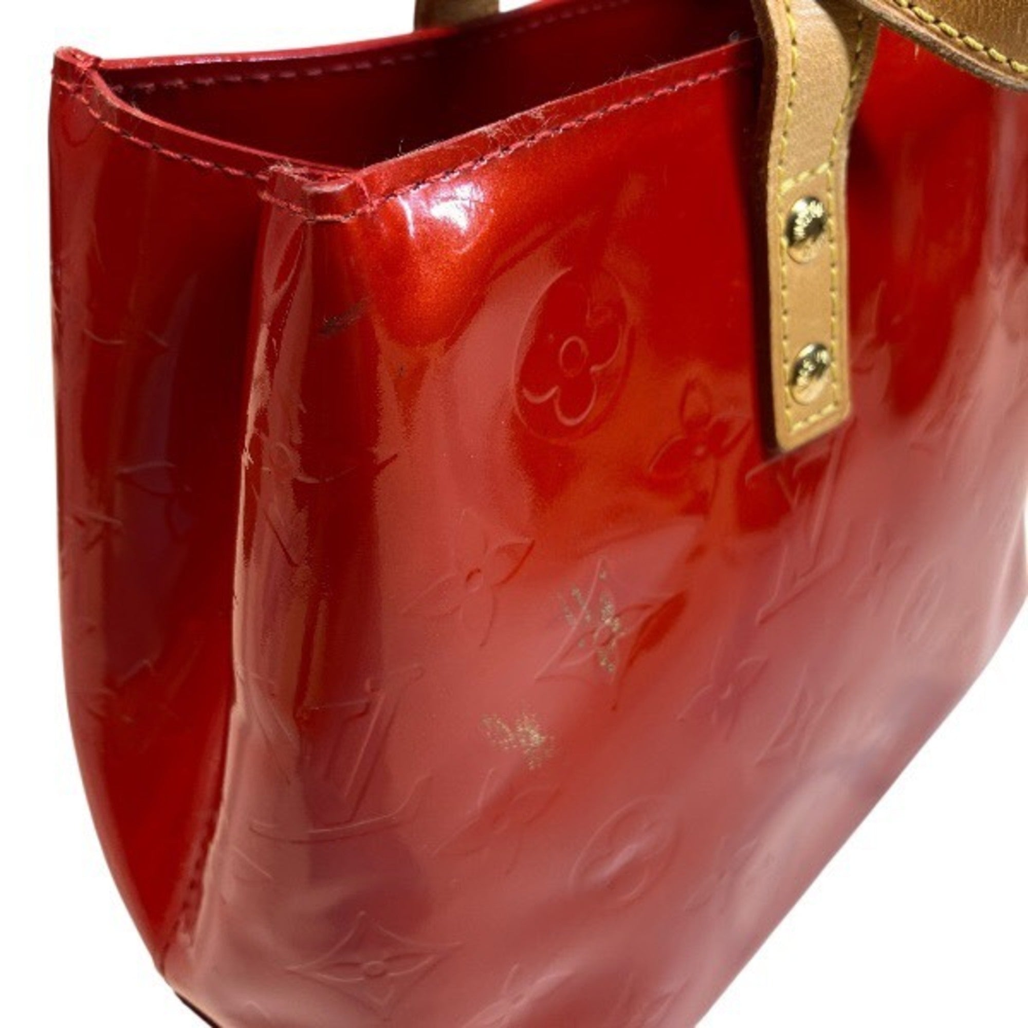 Louis Vuitton Red Color Rouge Leather Handbag (Pre-Owned)