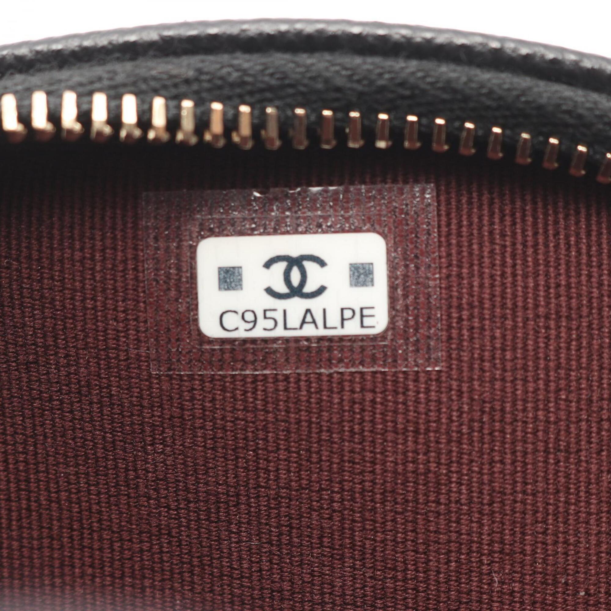 Chanel Black Grained Calfskin Backpack Handbag (Pre-Owned)