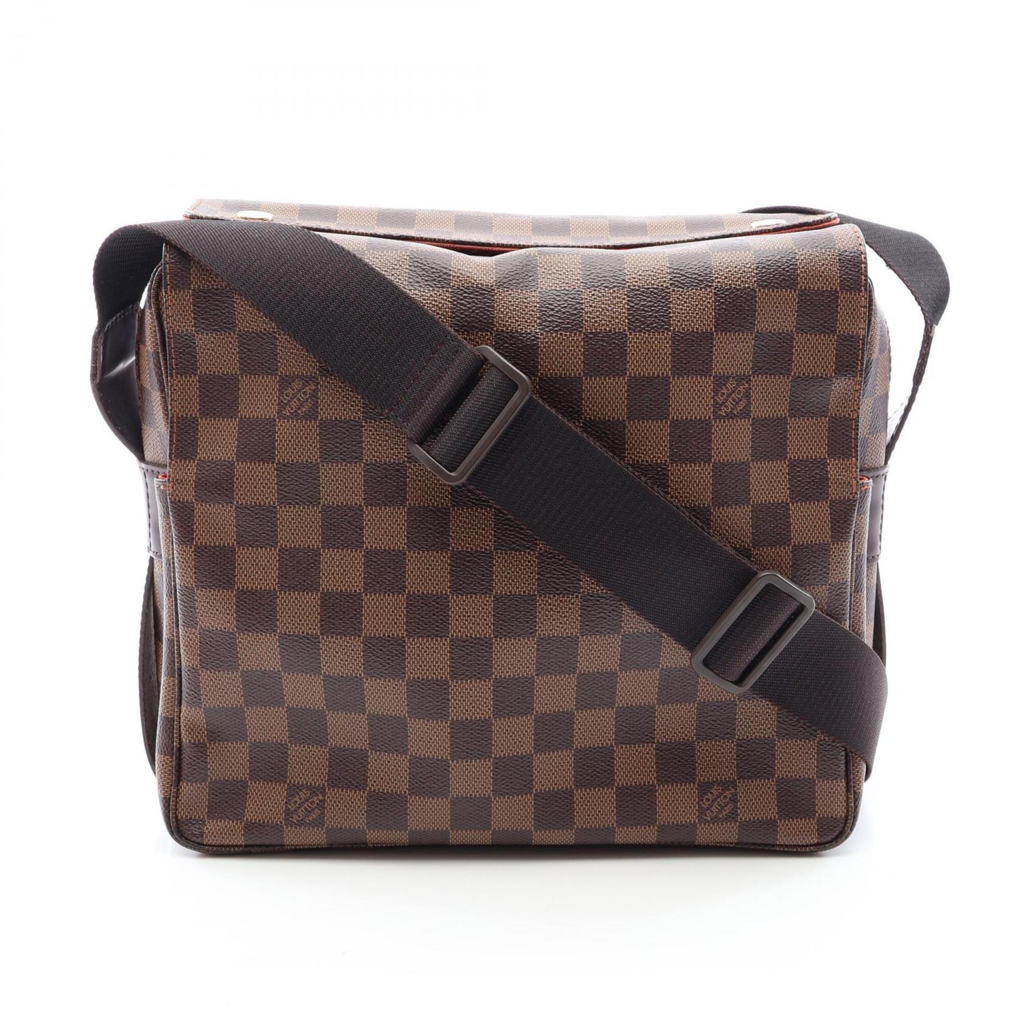 Louis Vuitton Brown Ebene Coated Canvas Leather Handbag Shoulder Bag (Pre-Owned)