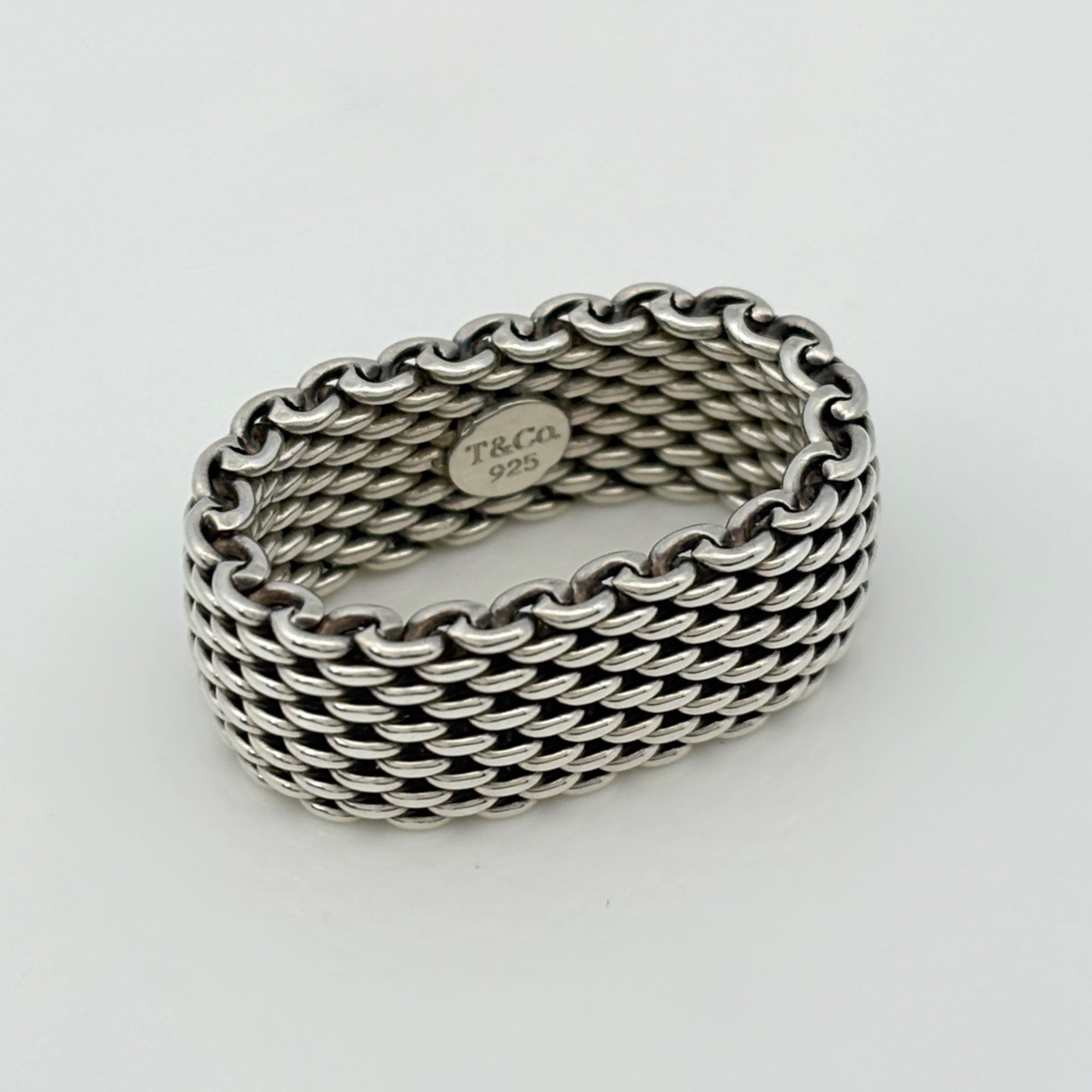 Tiffany Silver 925 Band Ring (Pre-Owned)