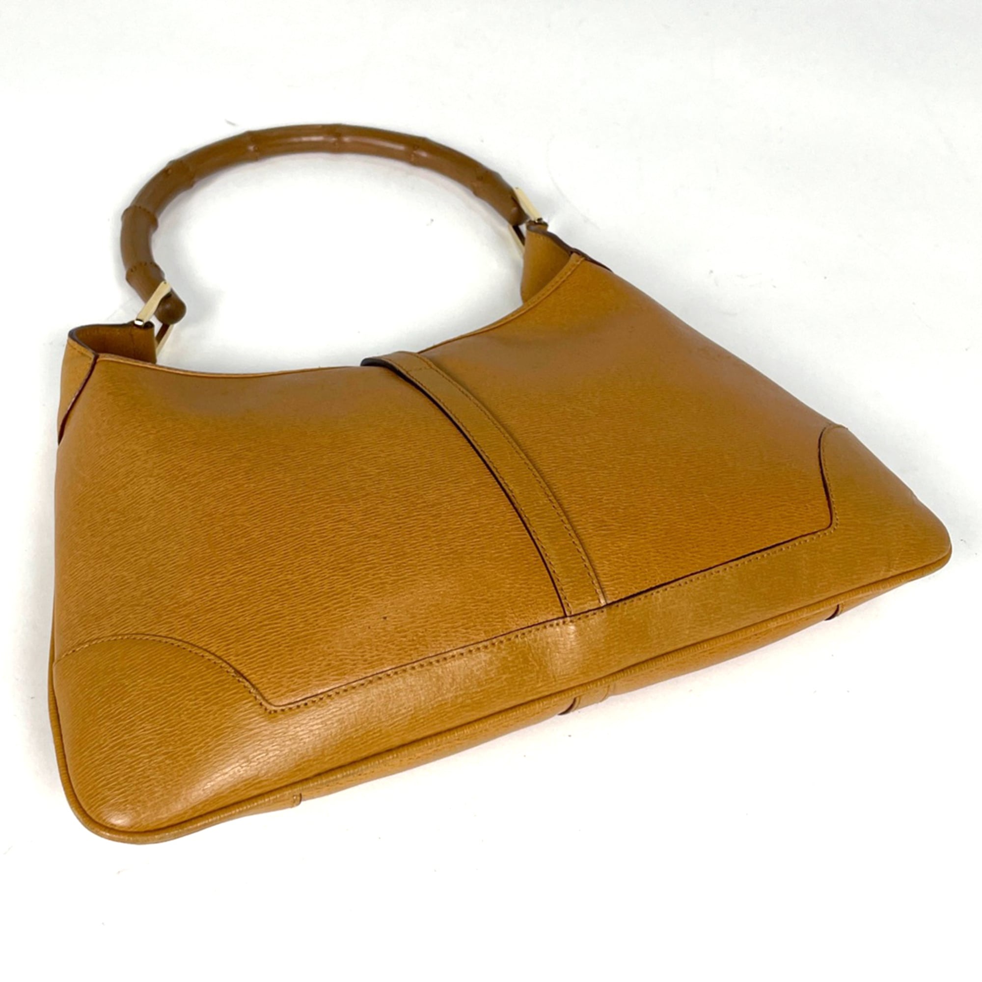 Gucci Bamboo Brown Leather Shoulder Bag (Pre-Owned)