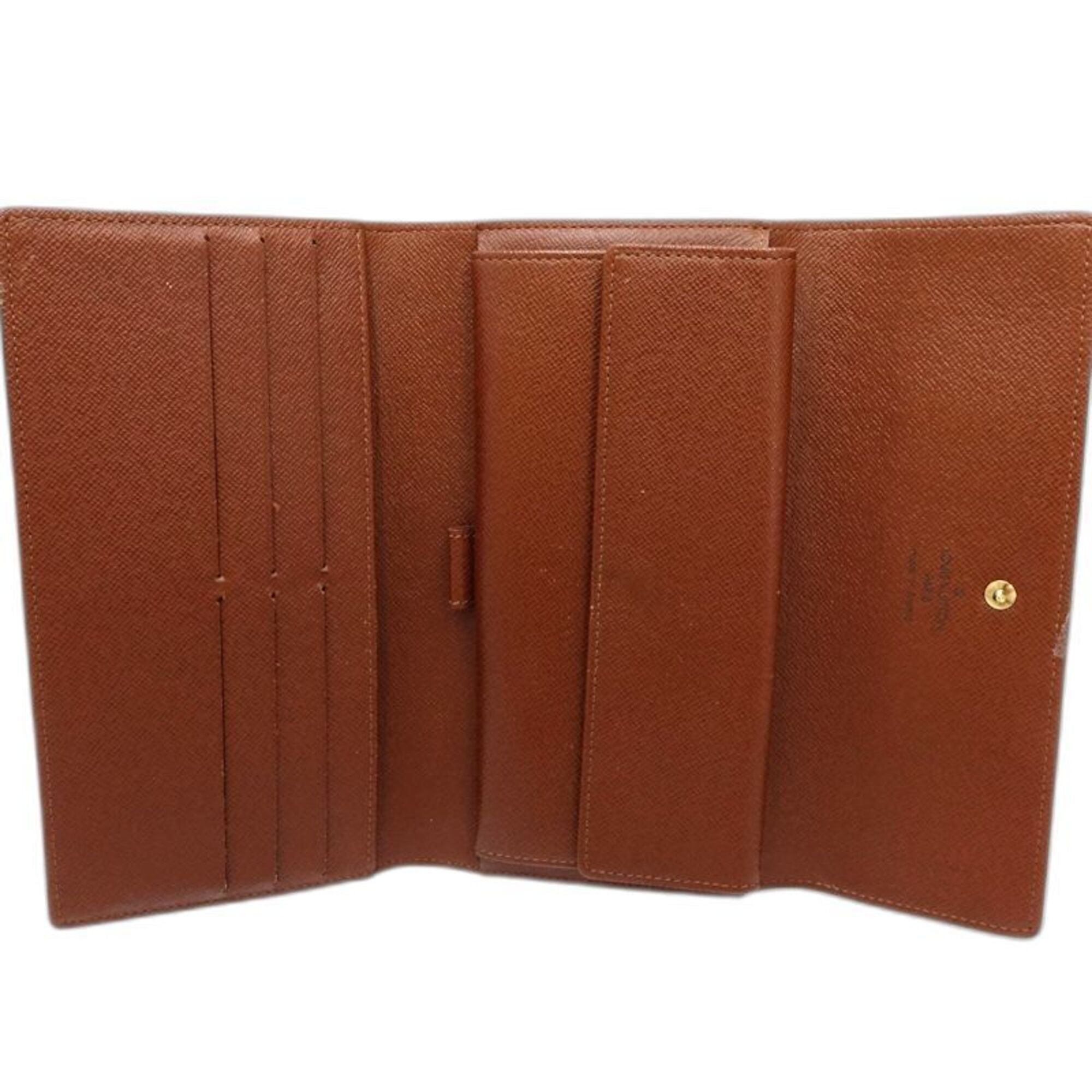 Louis Vuitton Brown Canvas Long Wallet (Bi-Fold) (Pre-Owned)