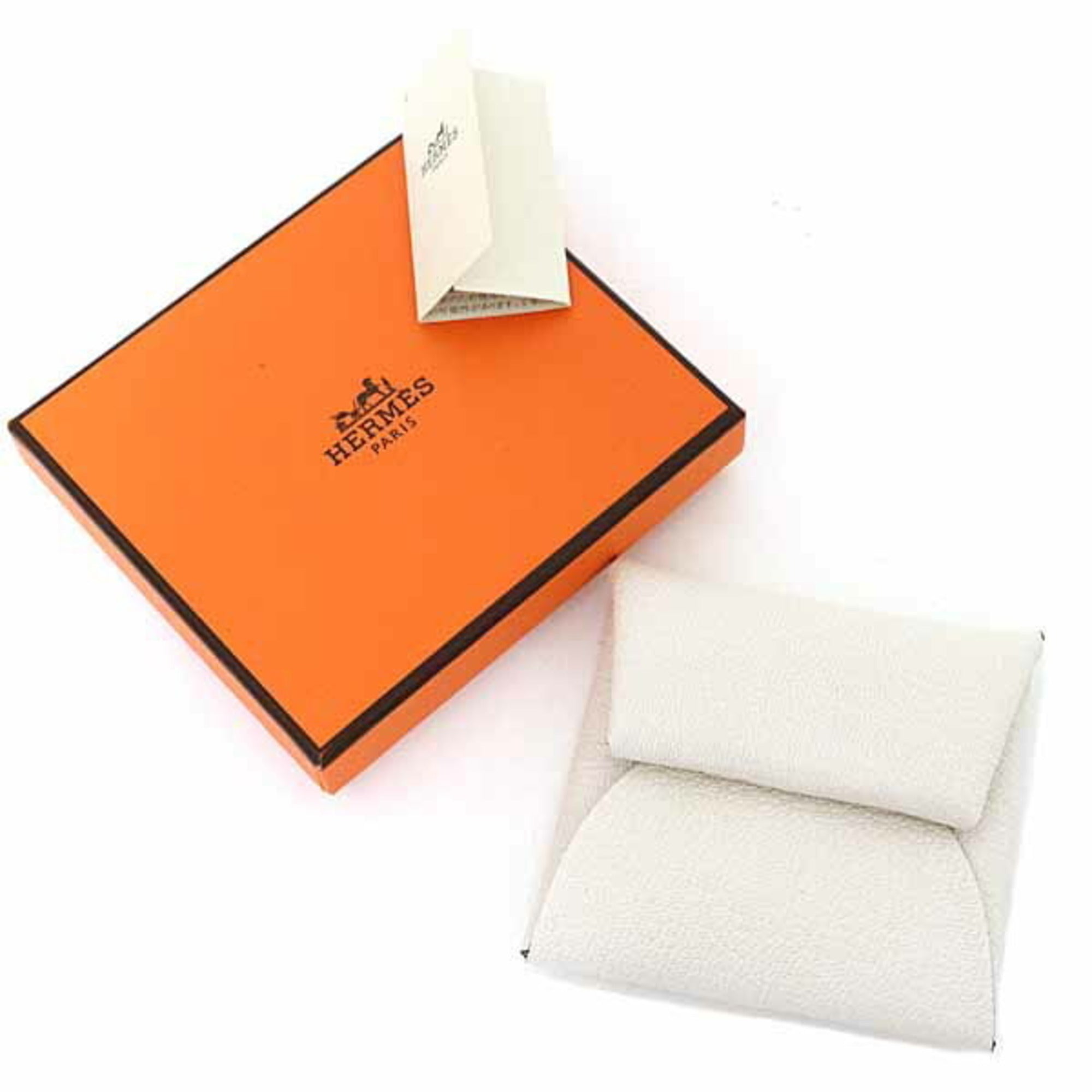 Hermes Bastia Chevre Leather Coin Purse/Coin Case (Pre-Owned)