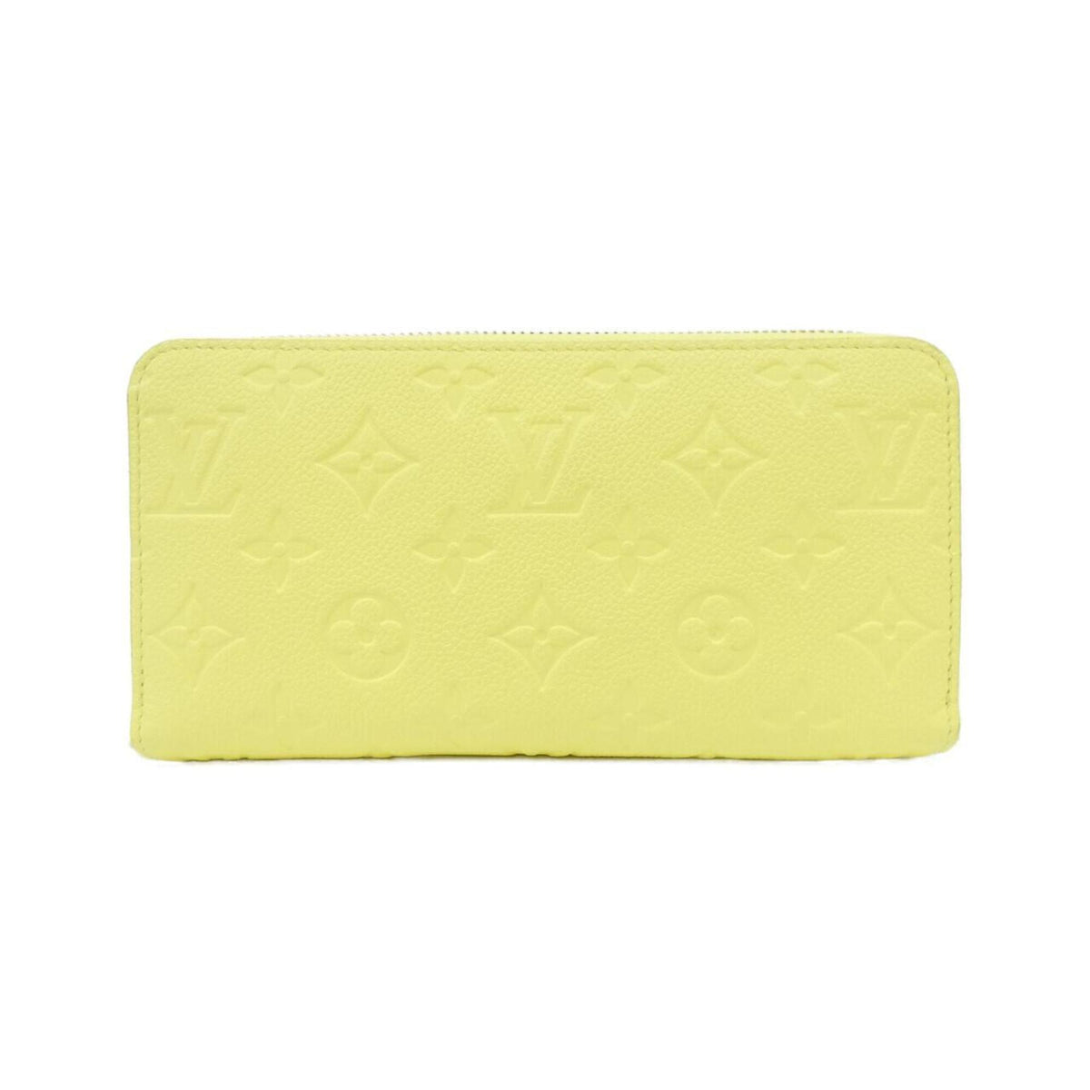 Louis Vuitton Yellow Leather Long Wallet (Bi-Fold) (Pre-Owned)