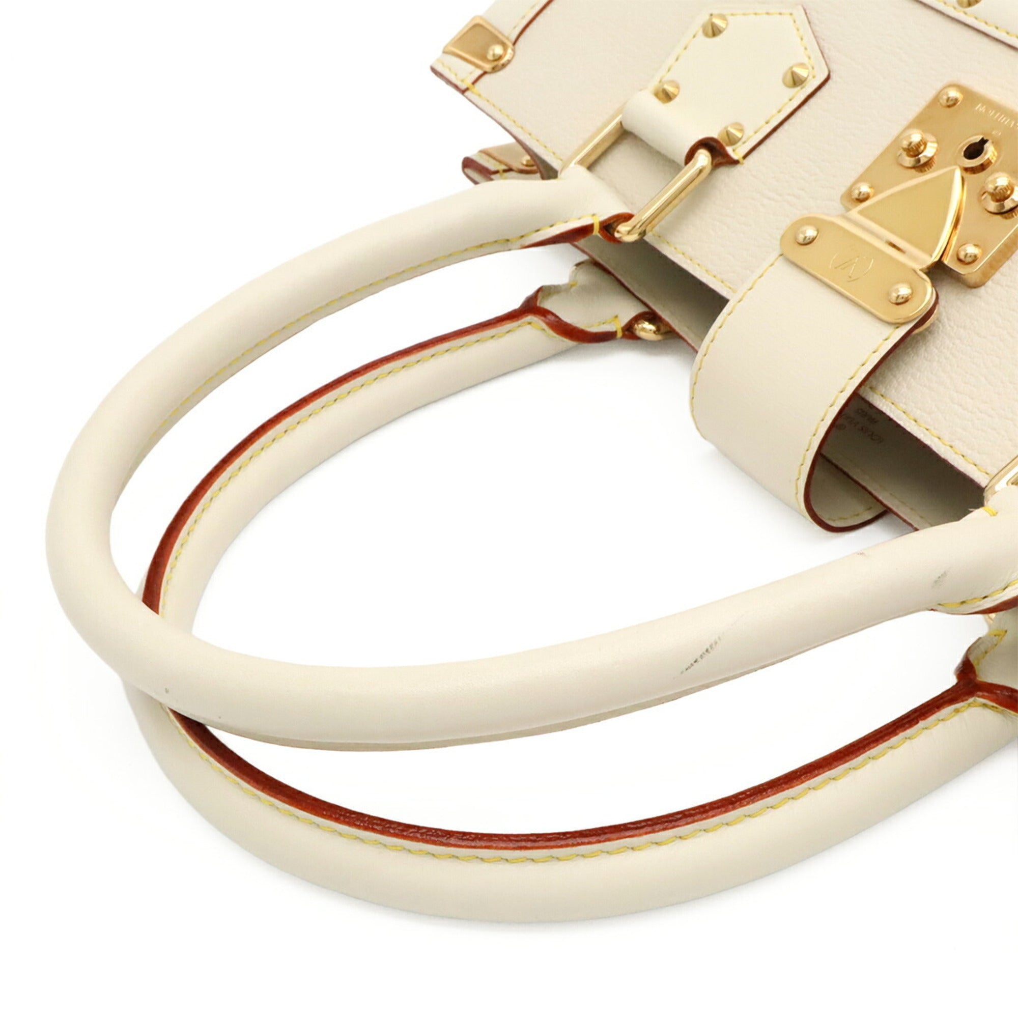 Louis Vuitton Blanc White Suhali Leather Handbag Tote Bag (Pre-Owned)