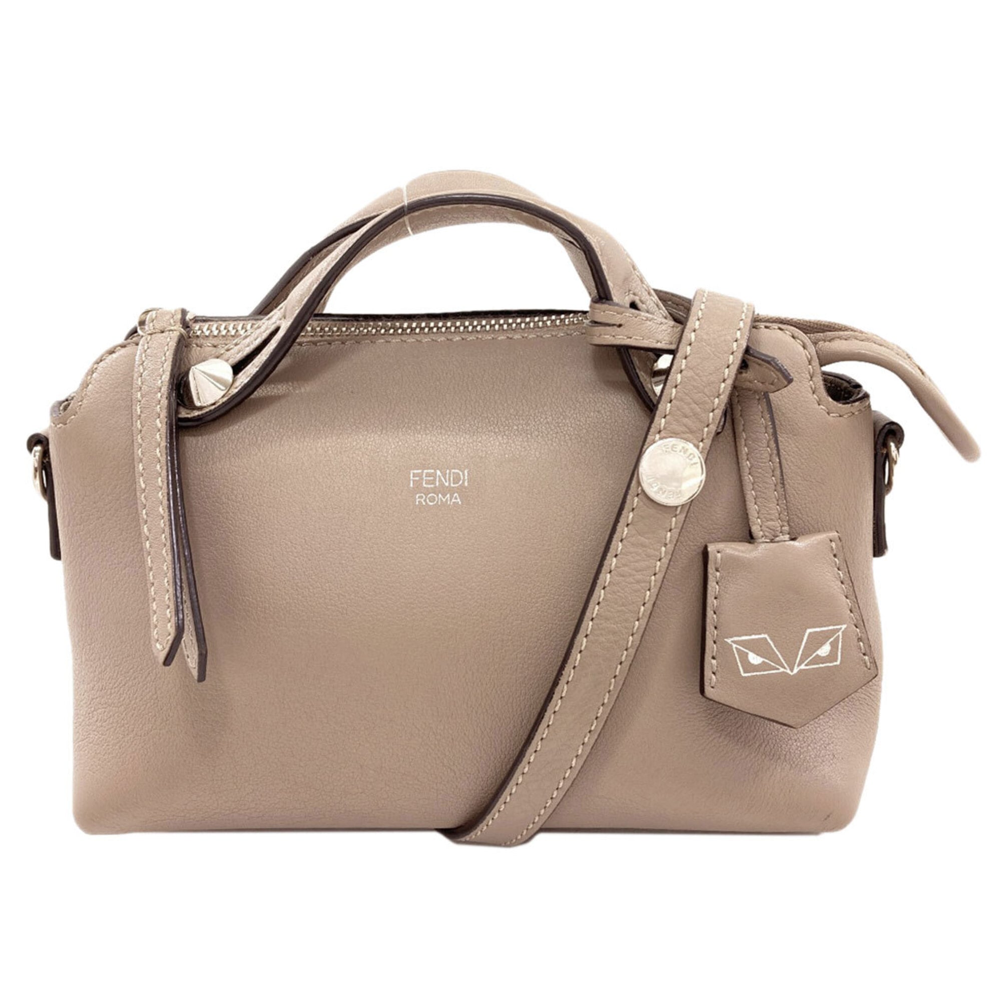 Fendi Grayish Leather Handbag (Pre-Owned)