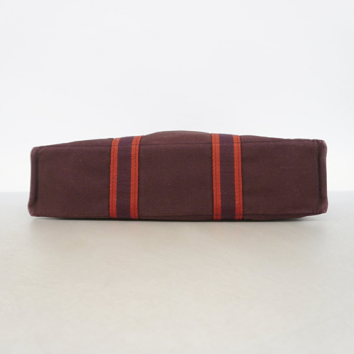 Hermes Brown Canvas Tote Bag (Pre-Owned)