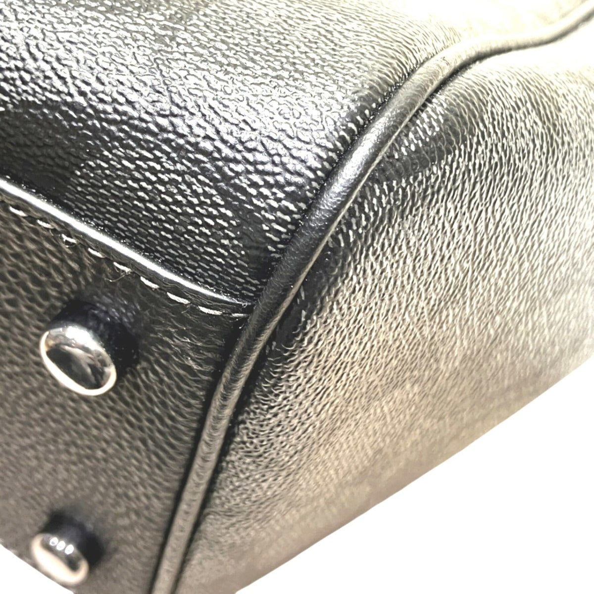 Coach Gray Pvc Leather Tote Bag (Pre-Owned)