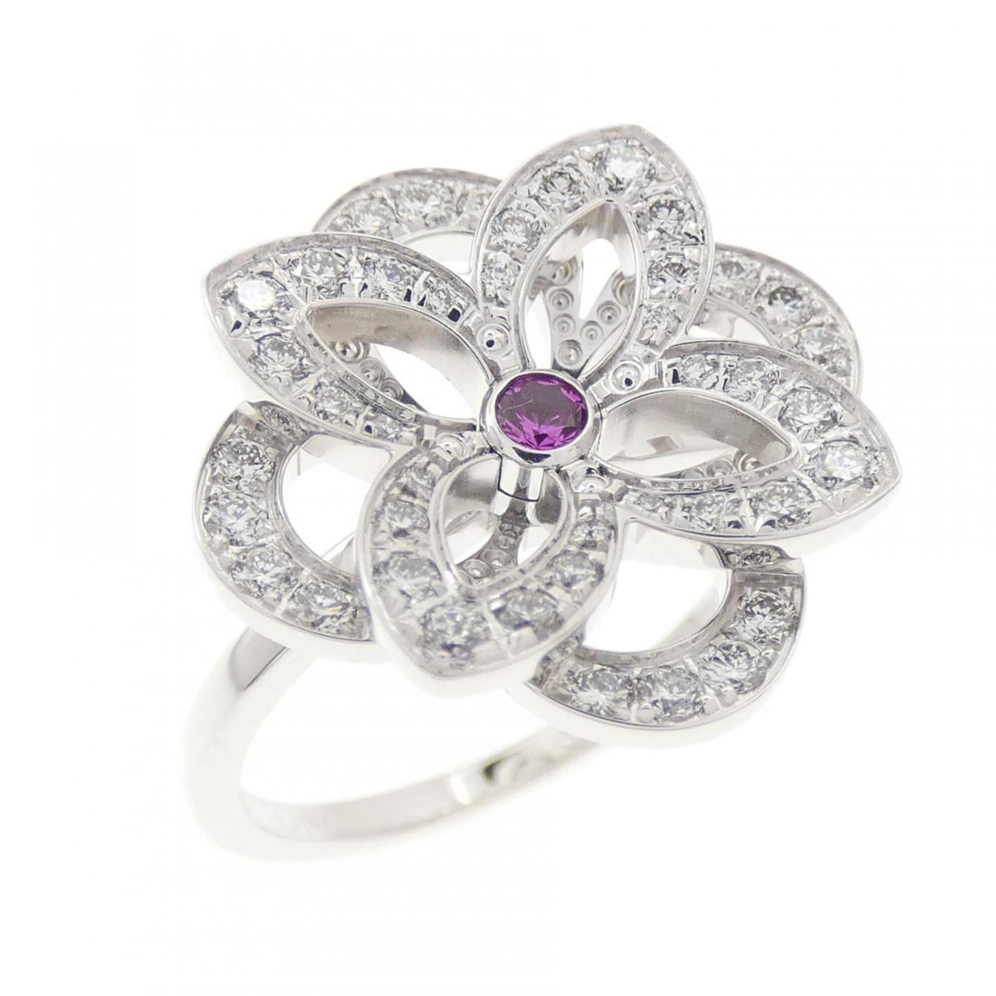 Louis Vuitton White Gold White Gold (18K) Band Ring (Pre-Owned)