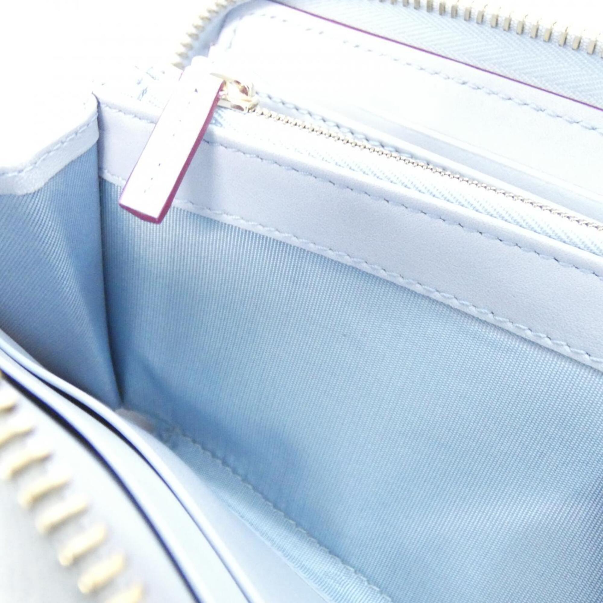 Gucci Light Blue Leather Long Wallet (Bi-Fold) (Pre-Owned)