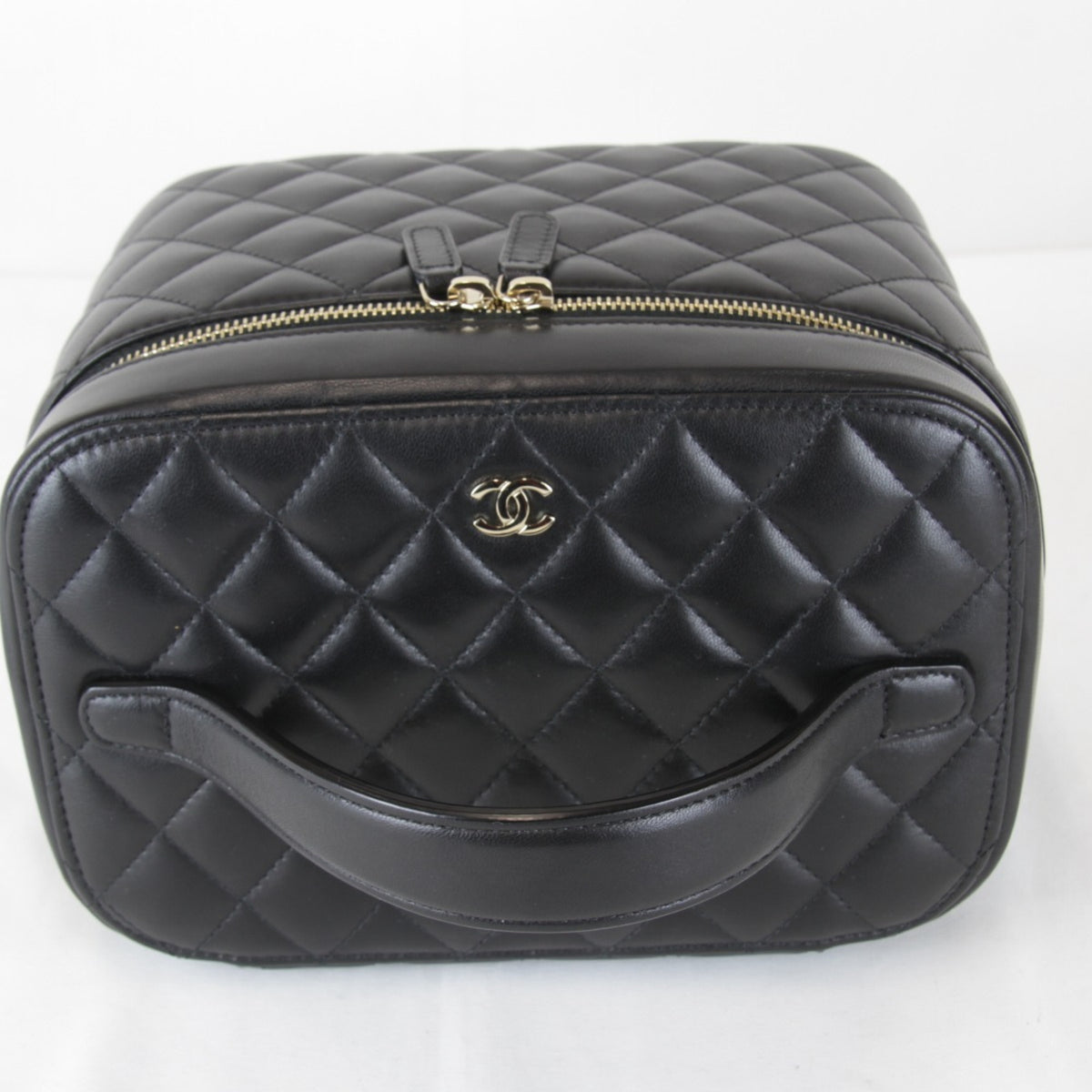 Chanel Black Leather Vanity Bag (Pre-Owned)