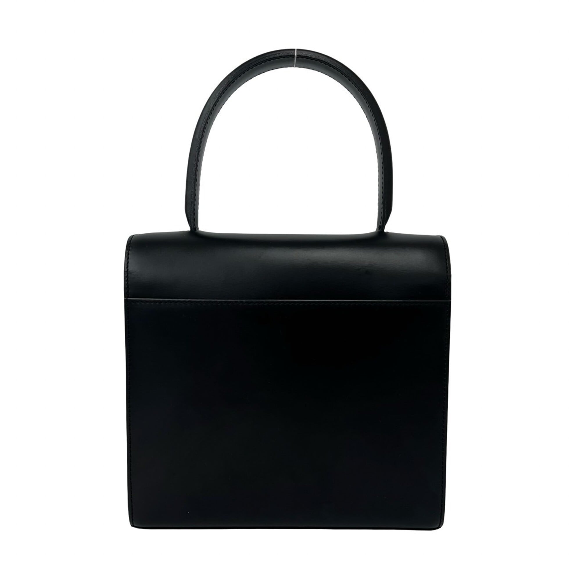 Cartier Black Leather Handbag Shoulder Bag (Pre-Owned)