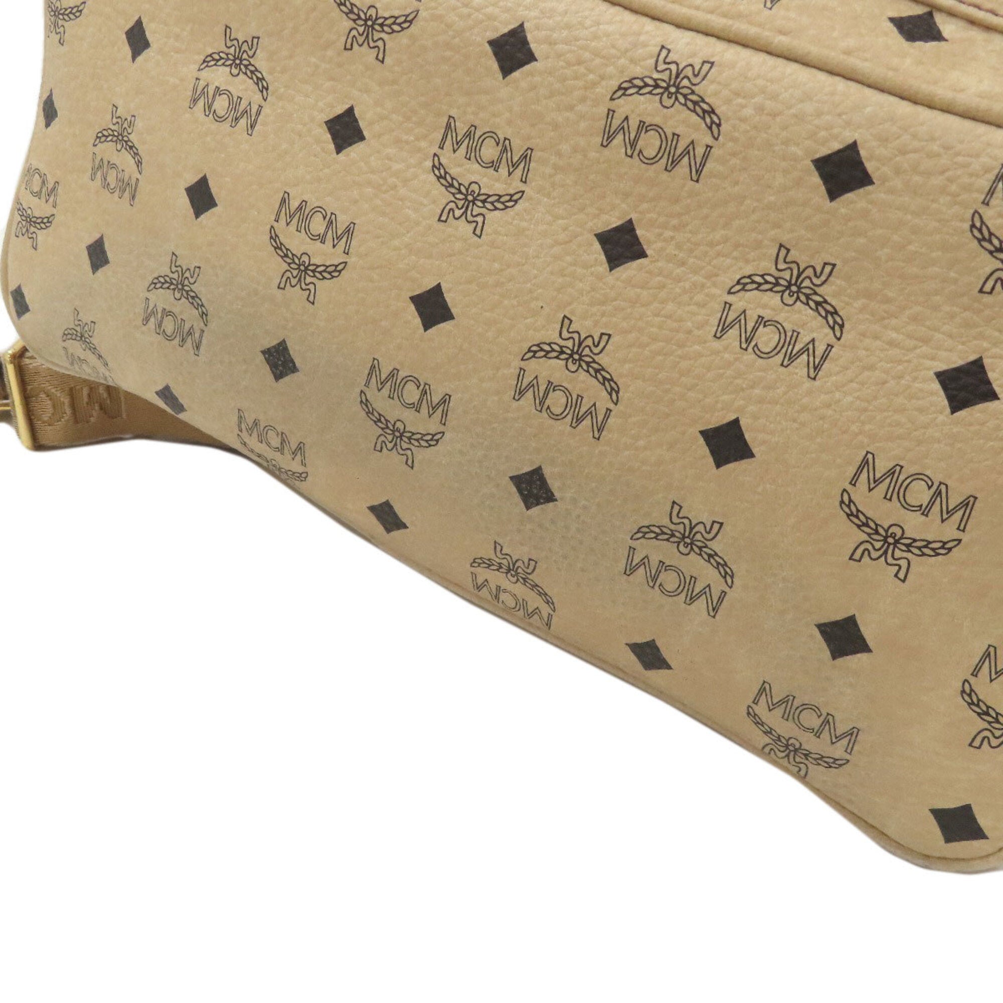 Mcm Beige Pvc Backpack (Pre-Owned)