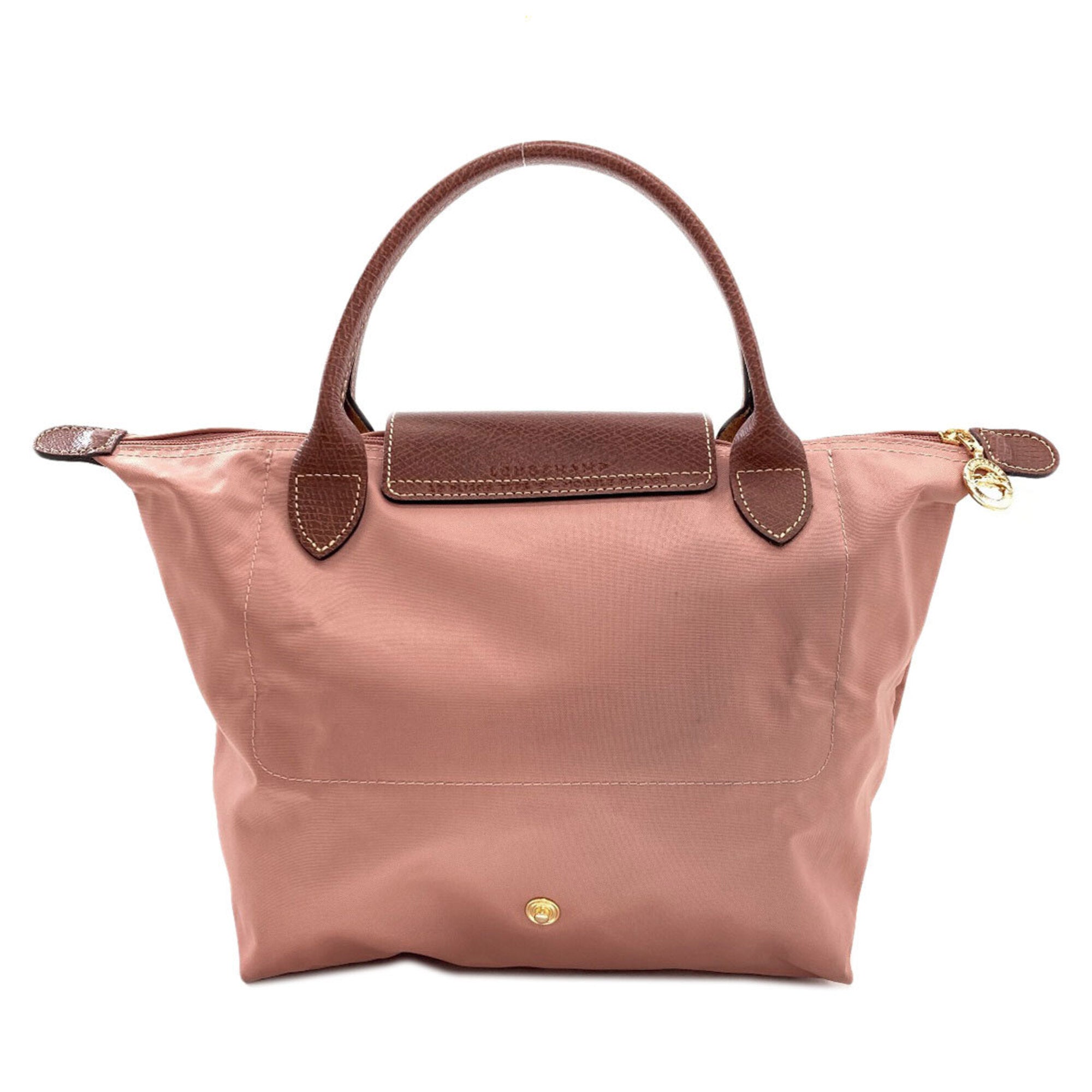 Longchamp Le Pliage Pink Nylon Handbag (Pre-Owned)