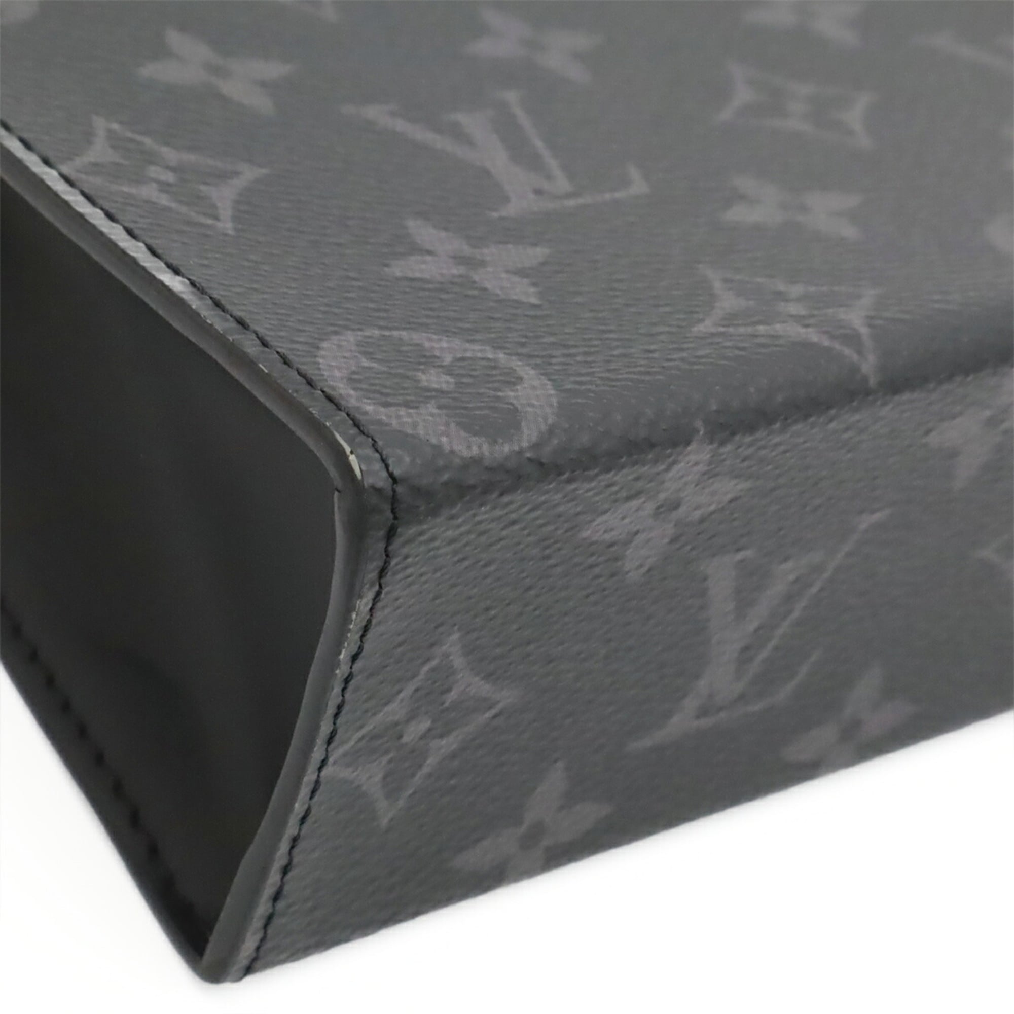 Louis Vuitton Black Gray Monogram Eclipse Canvas Clutch Bag Pochette (Pre-Owned)