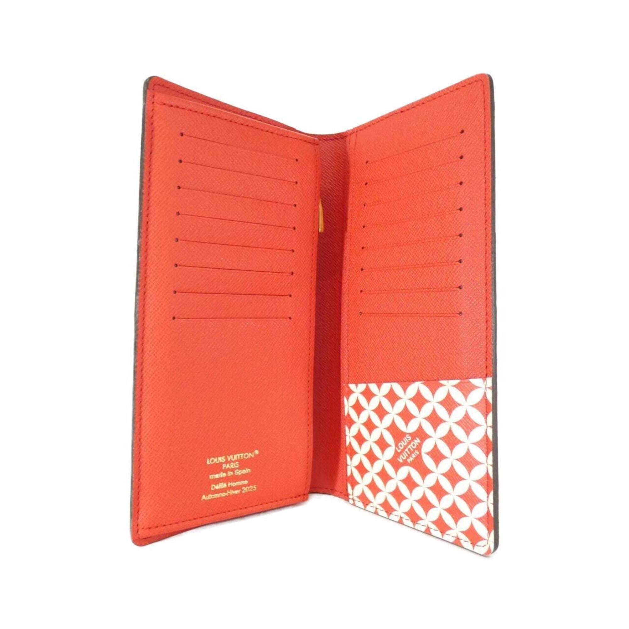 Louis Vuitton Damier Ebene Coated Canvas Long Wallet (Bi-Fold) (Pre-Owned)