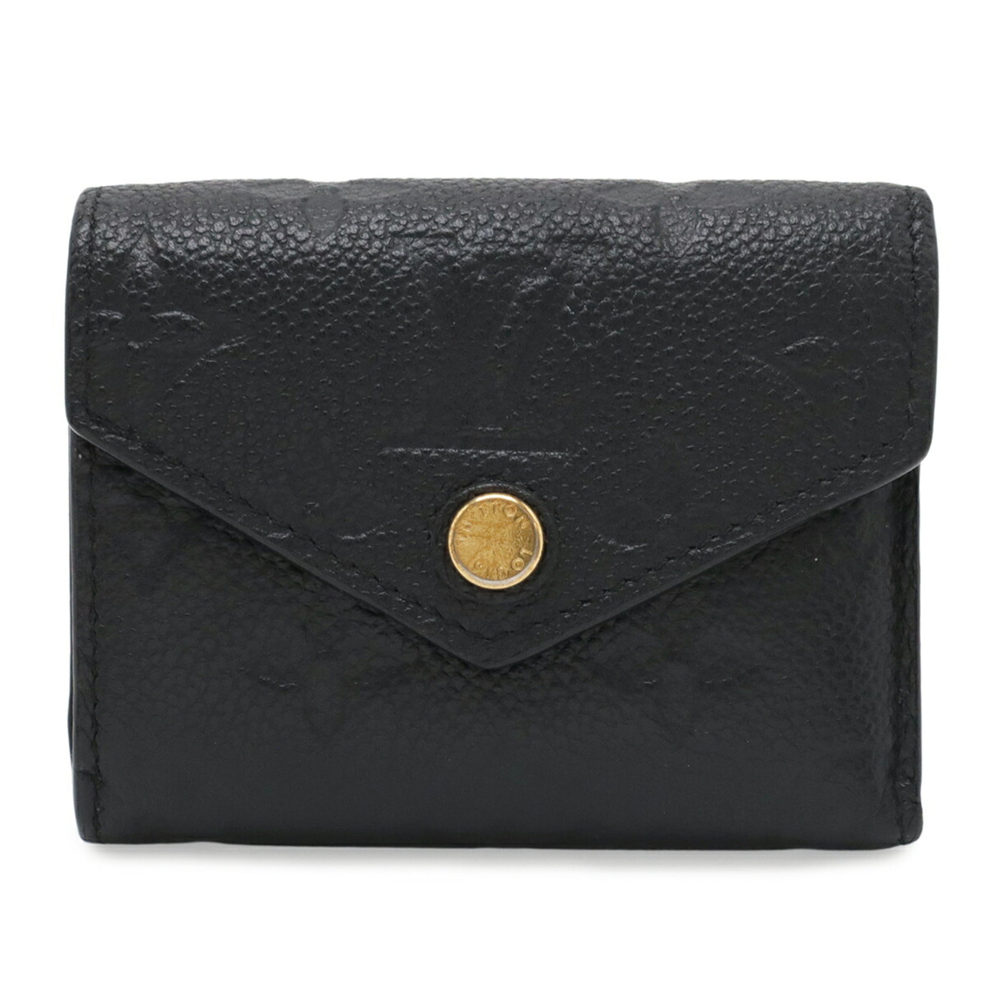 Louis Vuitton Black Noir Monogram Empreinte Wallet (Tri-Fold) (Pre-Owned)