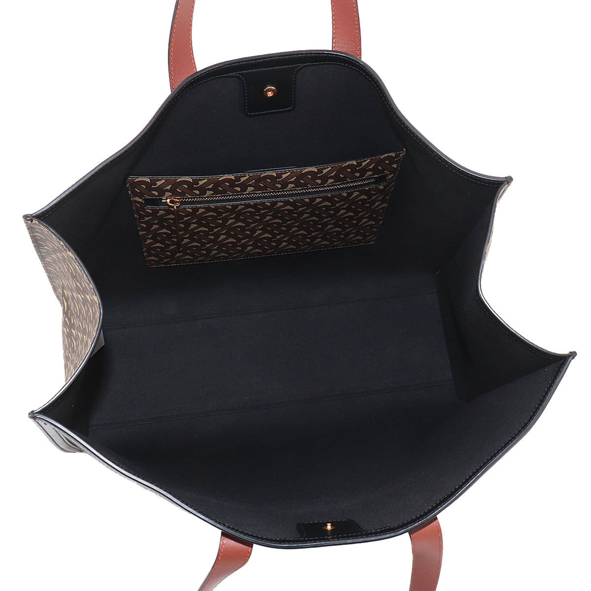 Burberry Brown Pvc Leather Tote Bag (Pre-Owned)