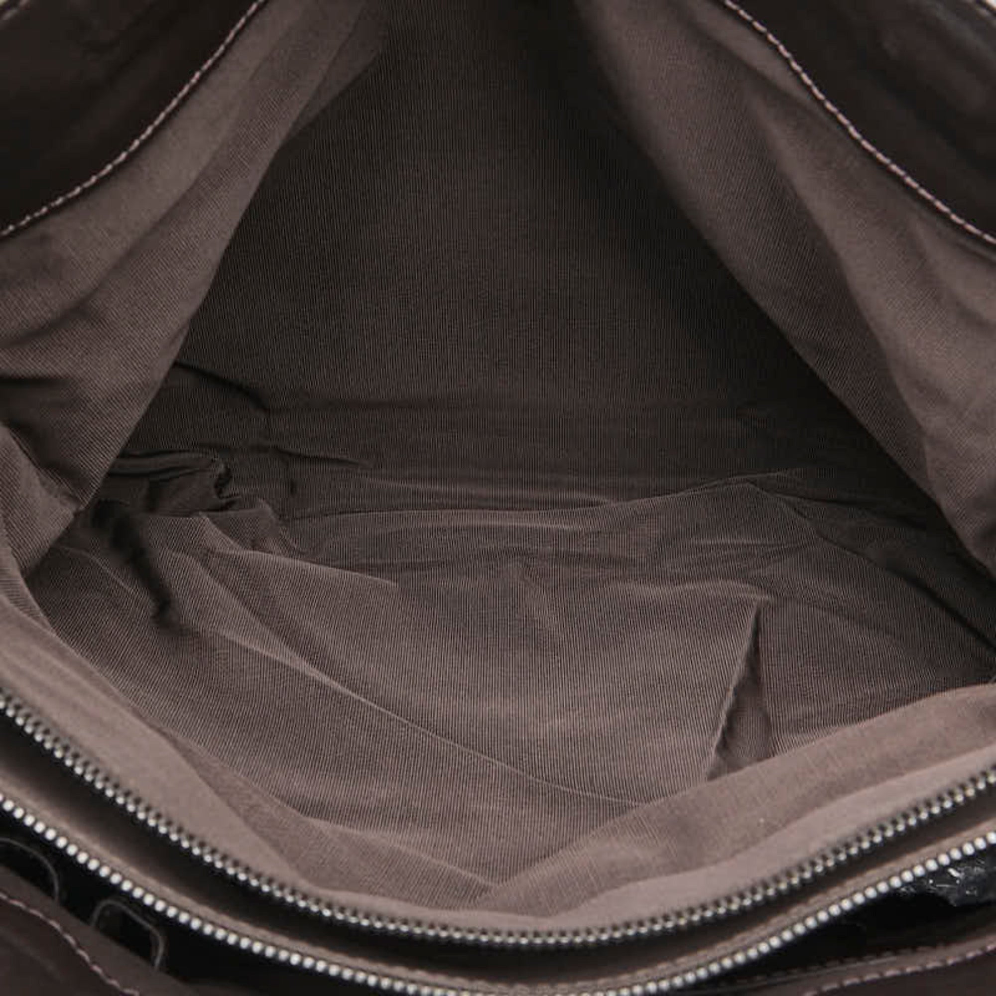 Chanel Brown Leather Shoulder Bag Tote Bag (Pre-Owned)