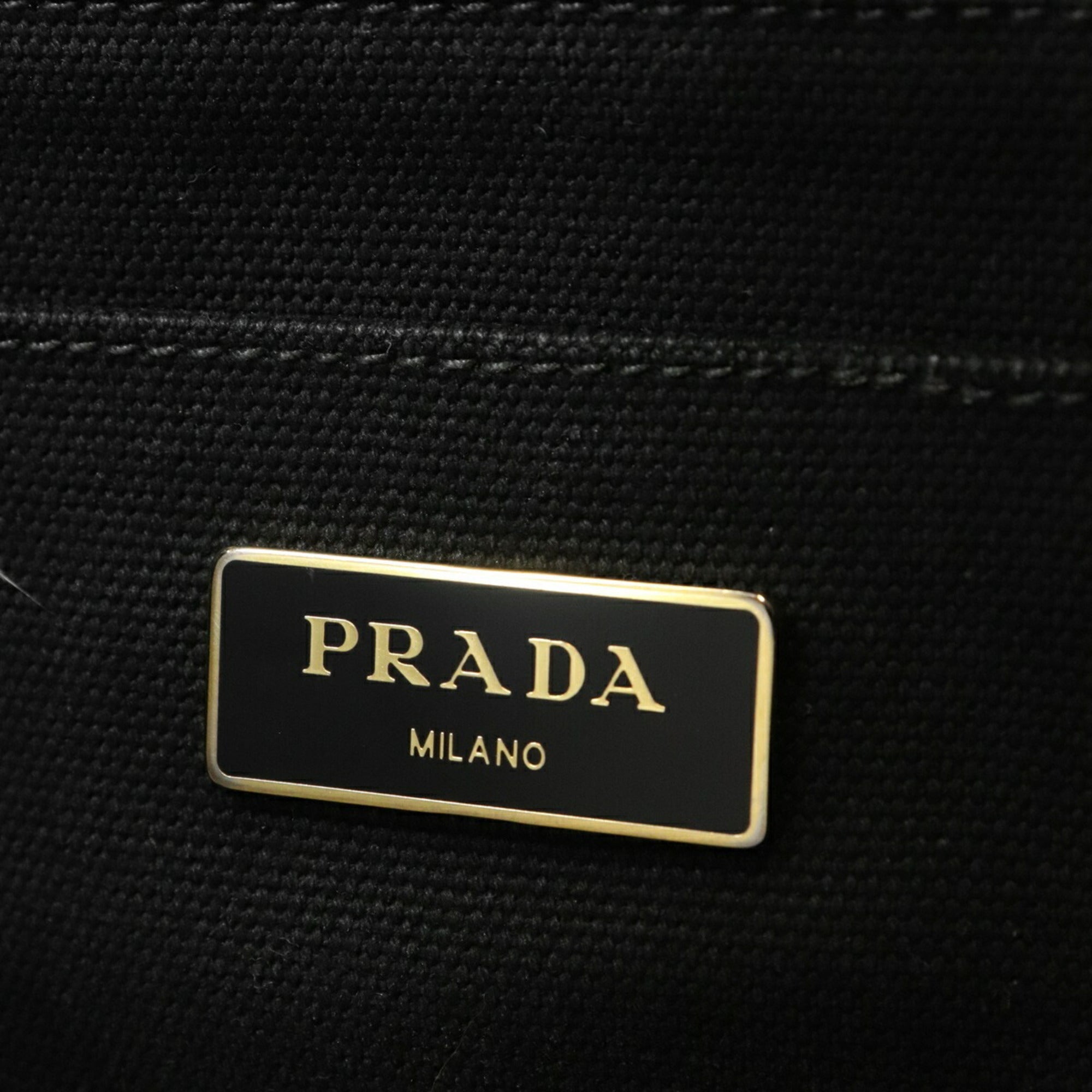 Prada Black Canvas Tote Bag (Pre-Owned)