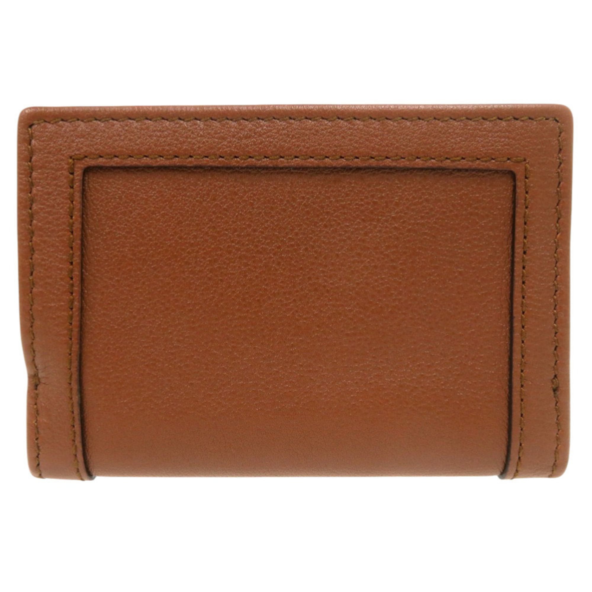 Gucci Brown Leather Wallet (Tri-Fold) (Pre-Owned)