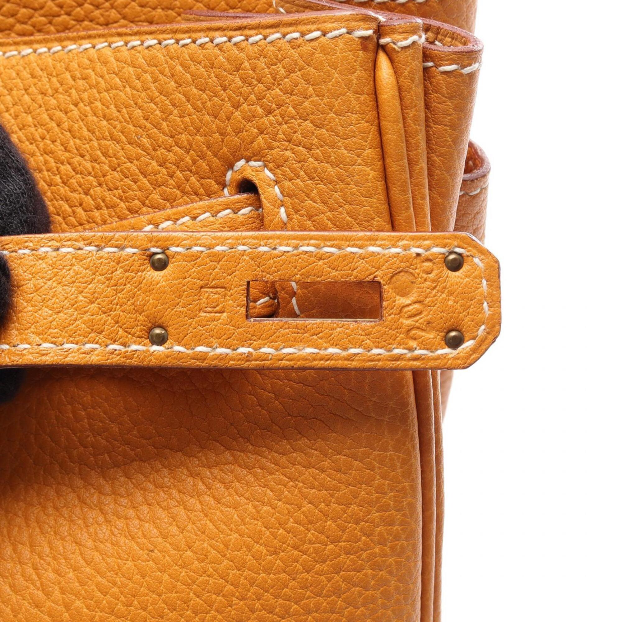 Hermes Yellow Togo Leather Handbag (Pre-Owned)