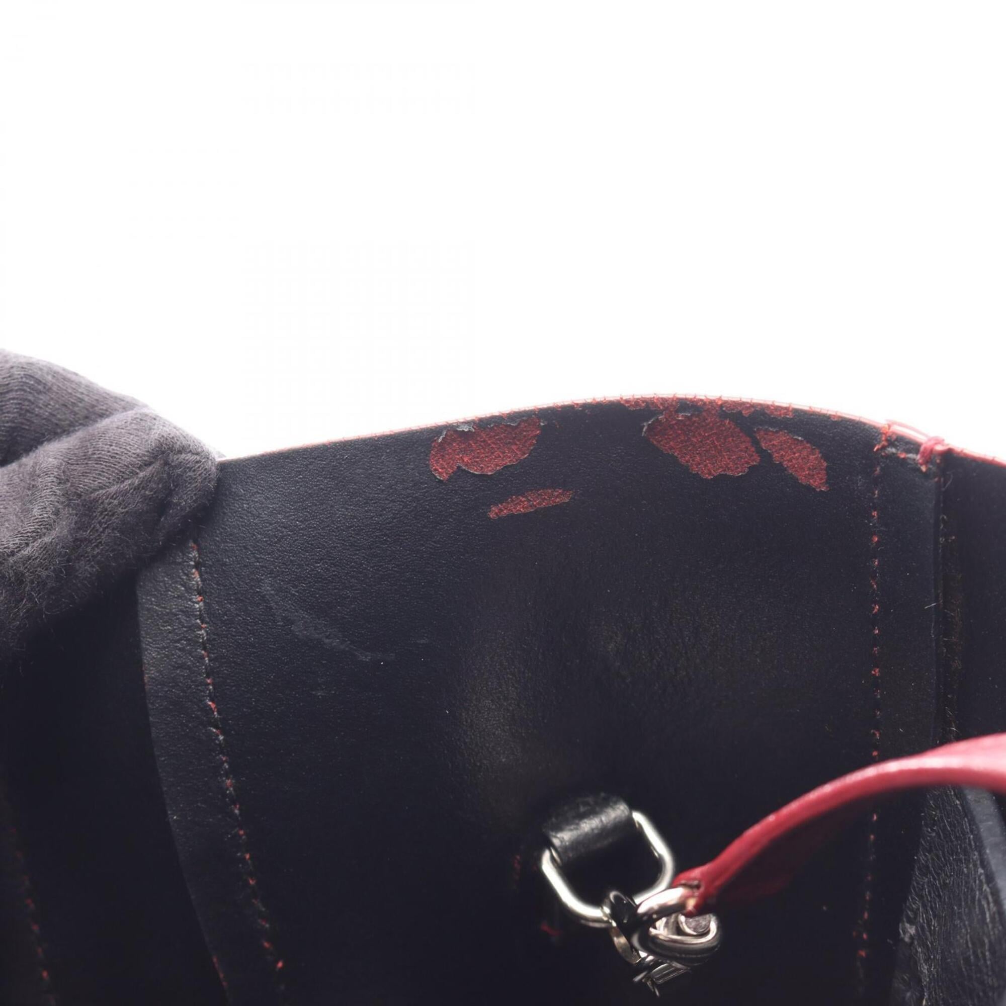 Balenciaga Bordeaux Leather Handbag Tote Bag (Pre-Owned)