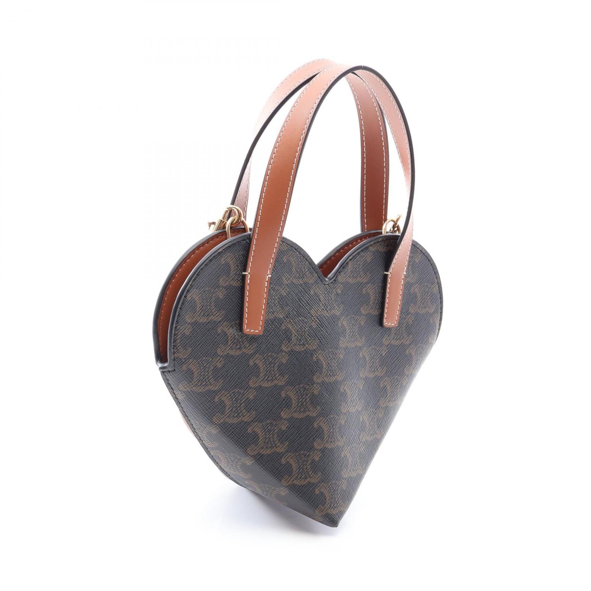 Celine Black Brown Coated Canvas Pvc Leather Handbag (Pre-Owned)