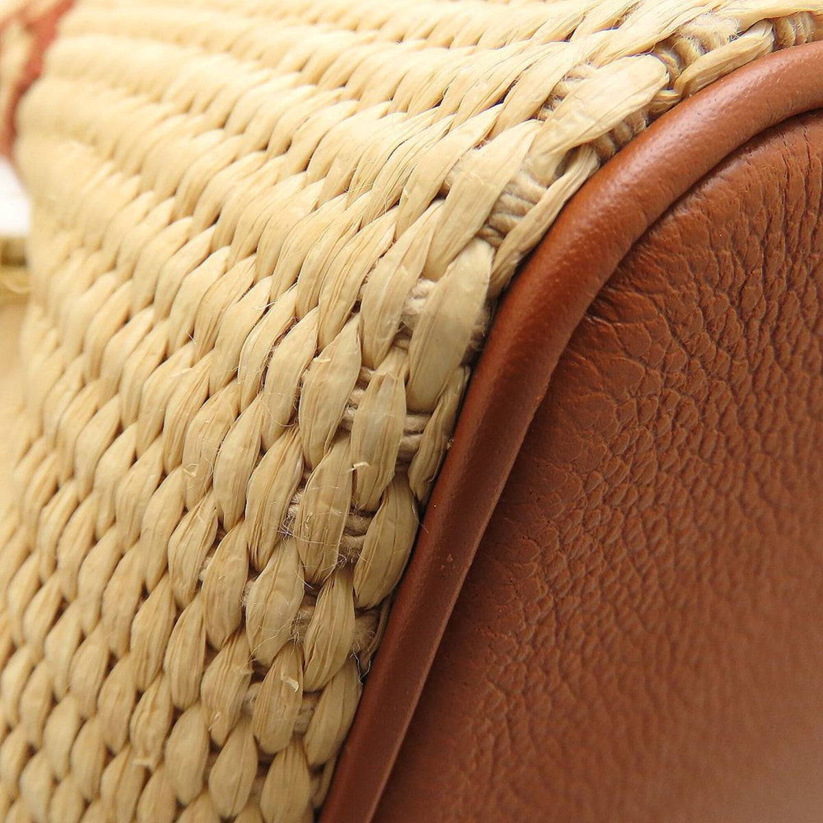 Louis Vuitton Brown Natural Raffia Leather Shoulder Bag (Pre-Owned)